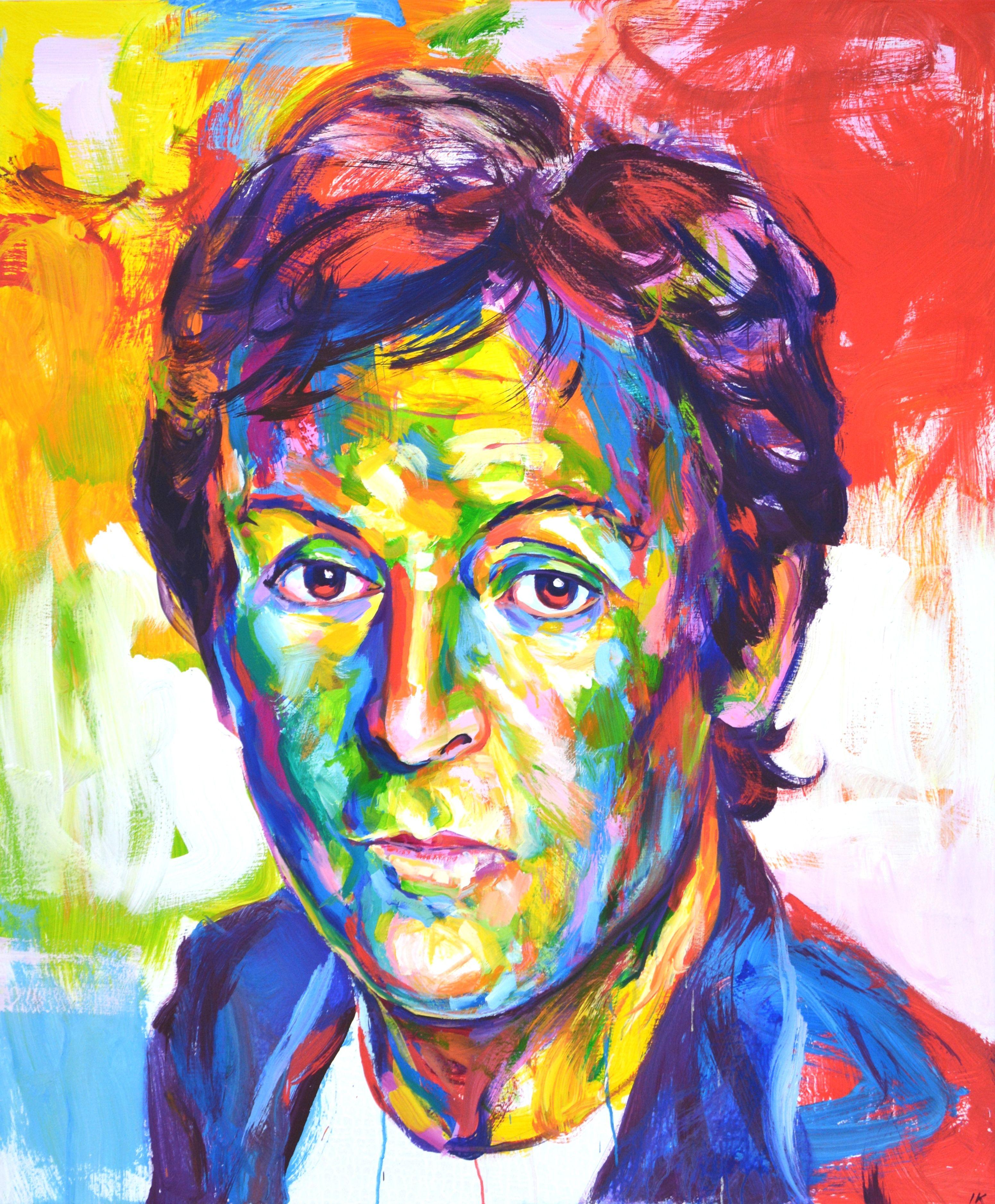 Paul McCartney, Gemälde, Acryl auf Leinwand – Painting von Iryna Kastsova