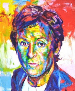 Paul McCartney, Painting, Acrylic on Canvas