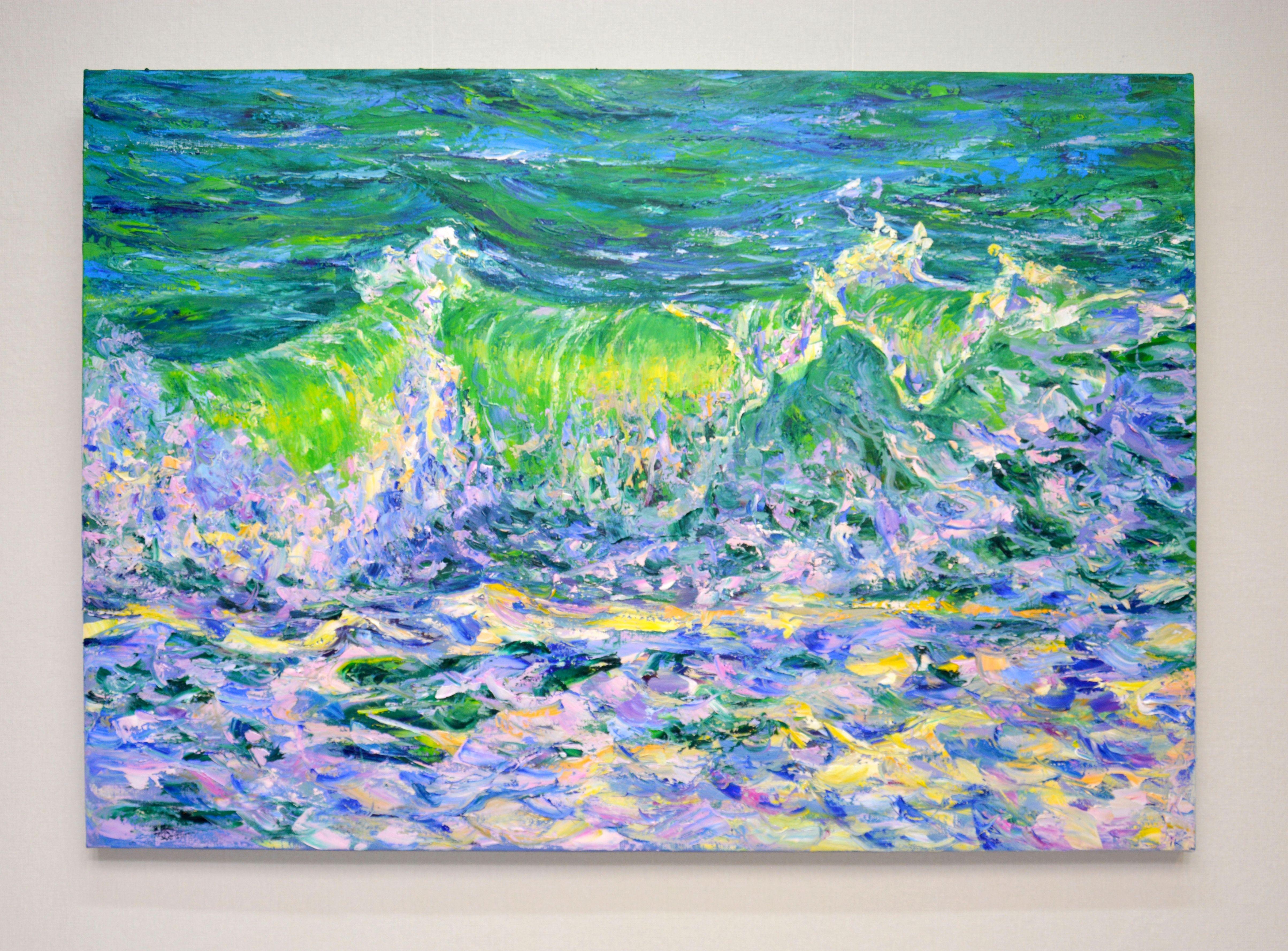 Pearl Surf, Painting, Oil on Canvas For Sale 1