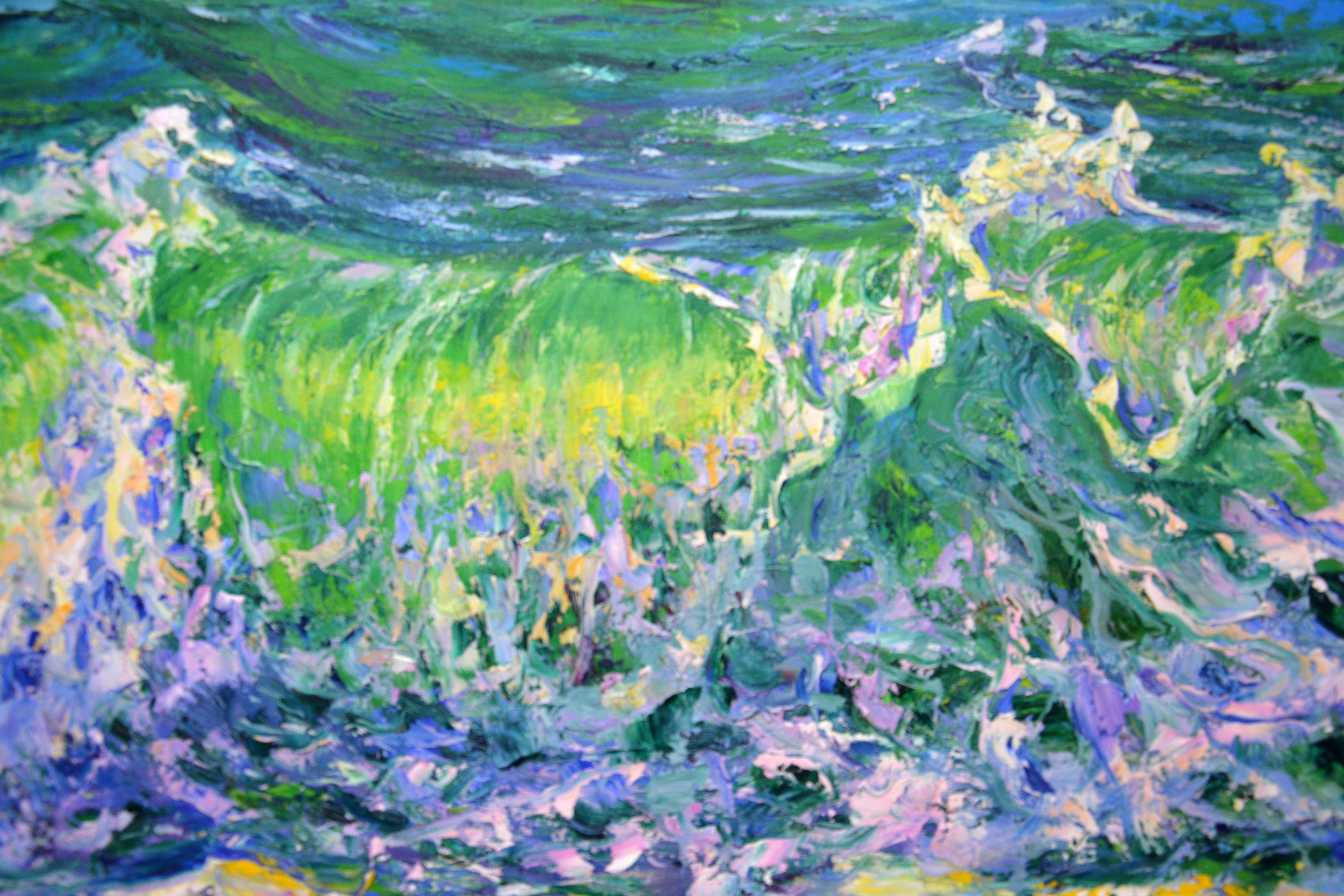 Pearl Surf, Painting, Oil on Canvas For Sale 2