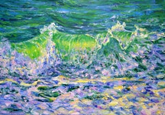 Pearl Surf, Painting, Oil on Canvas