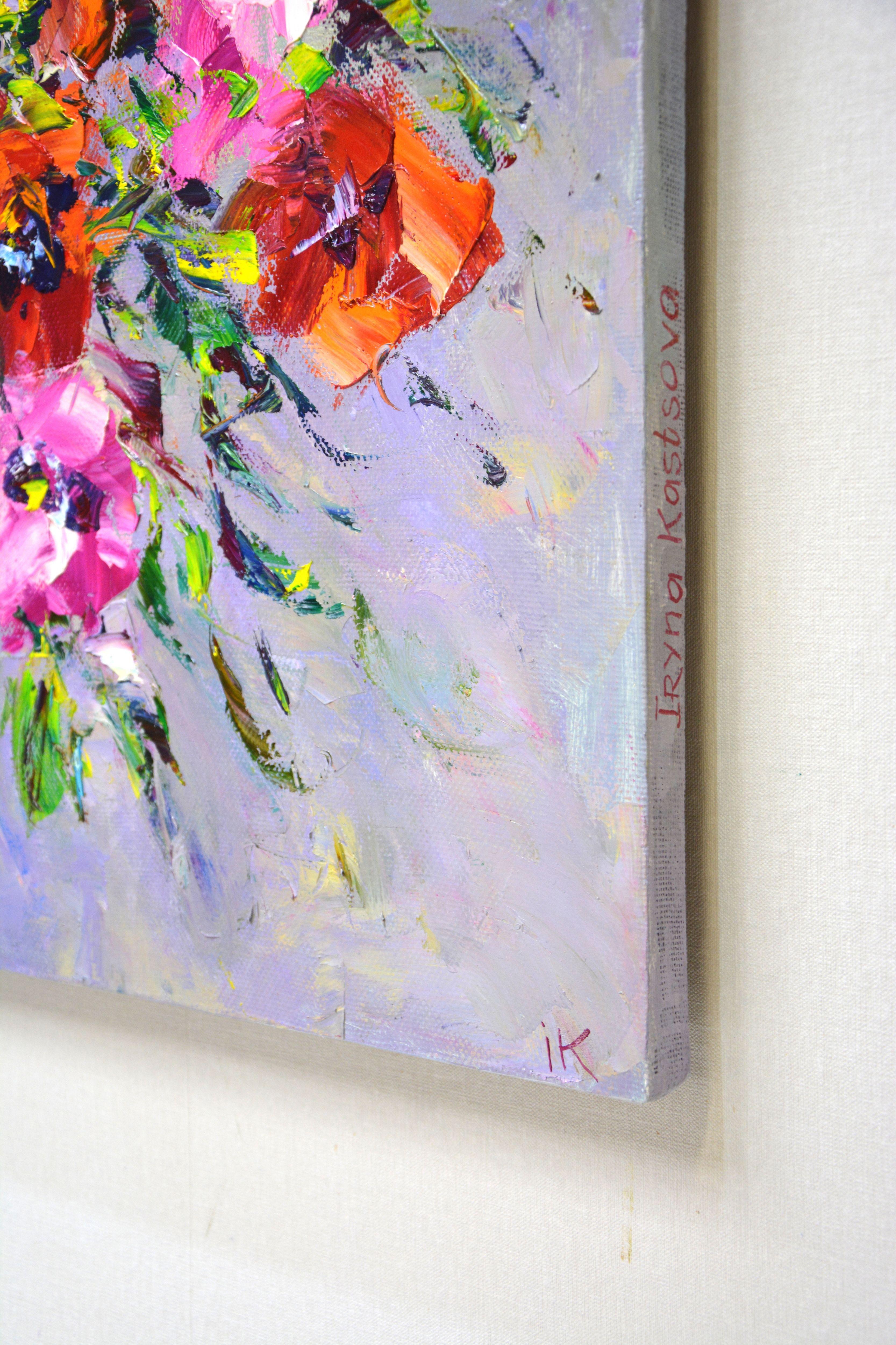 amapolas, Pintura, Óleo sobre lienzo en venta 2