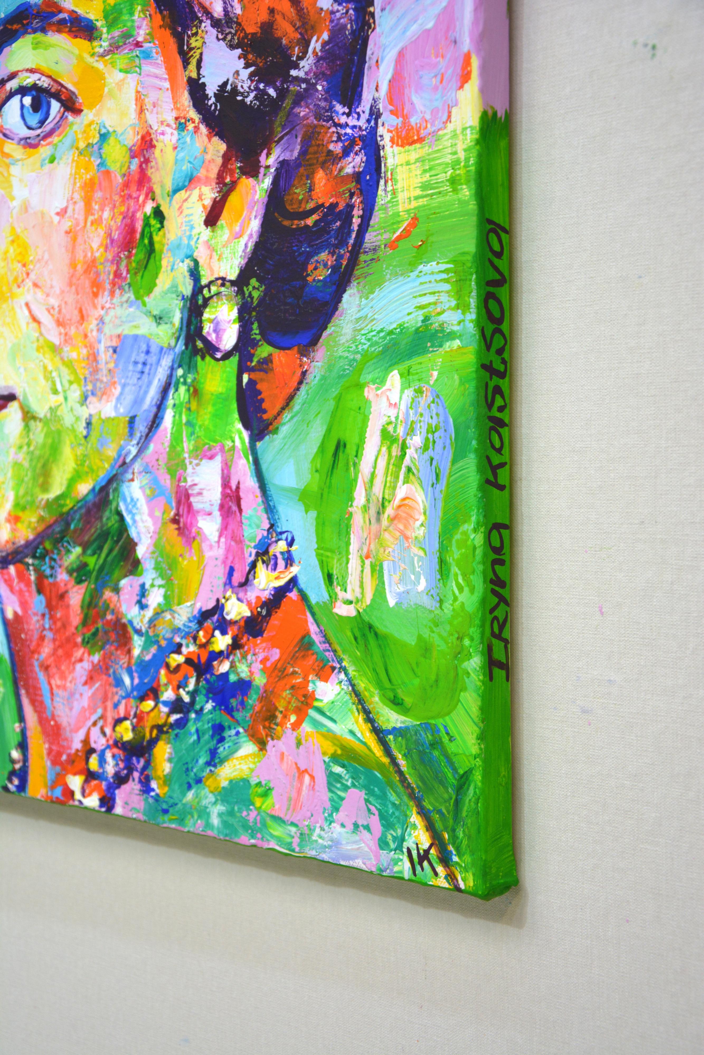 Königin Elisabeth II. (Pop-Art), Painting, von Iryna Kastsova