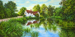 Quiet backwater, Painting, Oil on Canvas