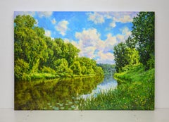 Quiet river, Painting, Oil on Canvas