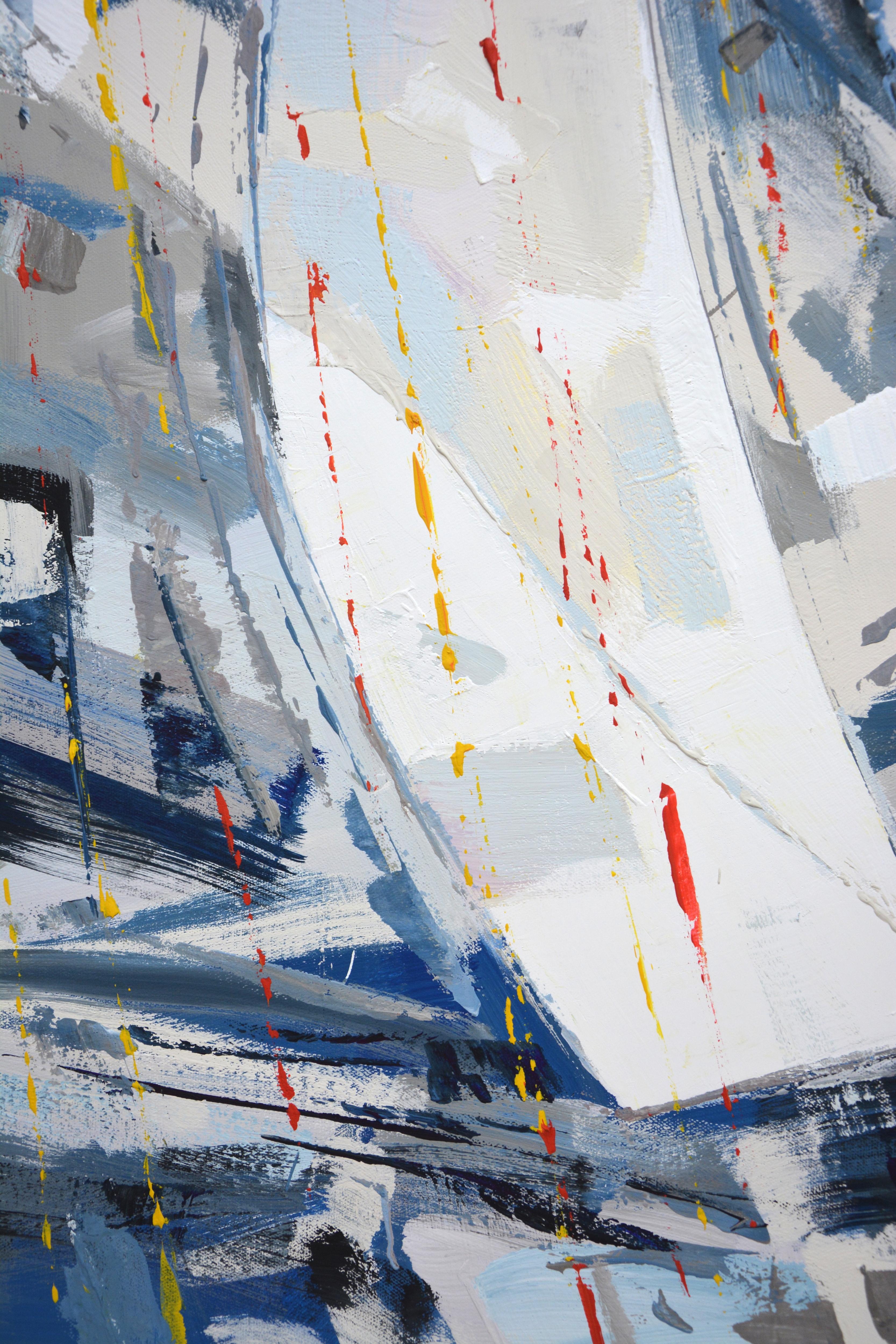 Regatta 37 Original Interieur Acrylic Painting For Sale 2