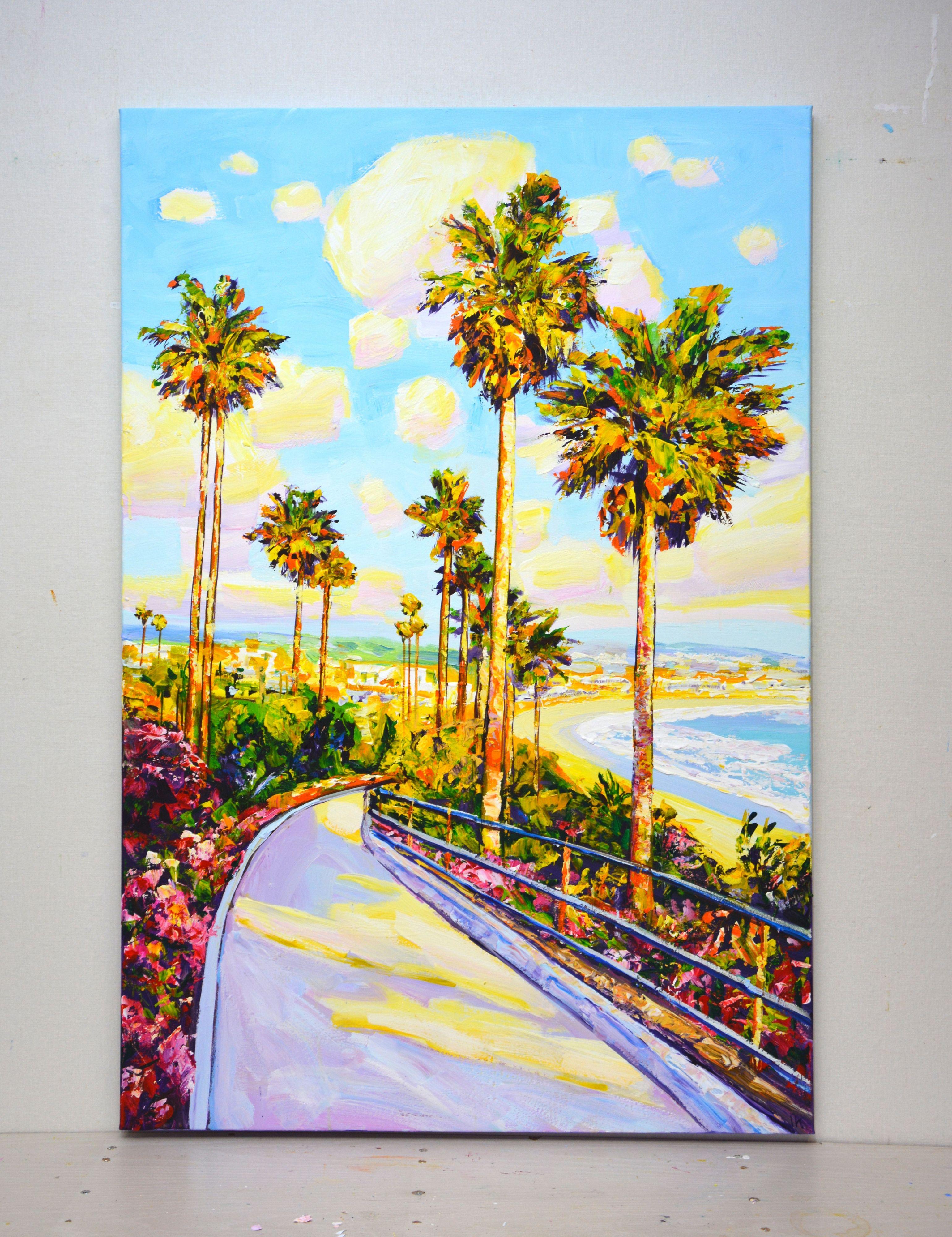 Road to the ocean 3., Painting, Acrylic on Canvas For Sale 1