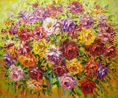 Roses, Painting, Oil on Canvas