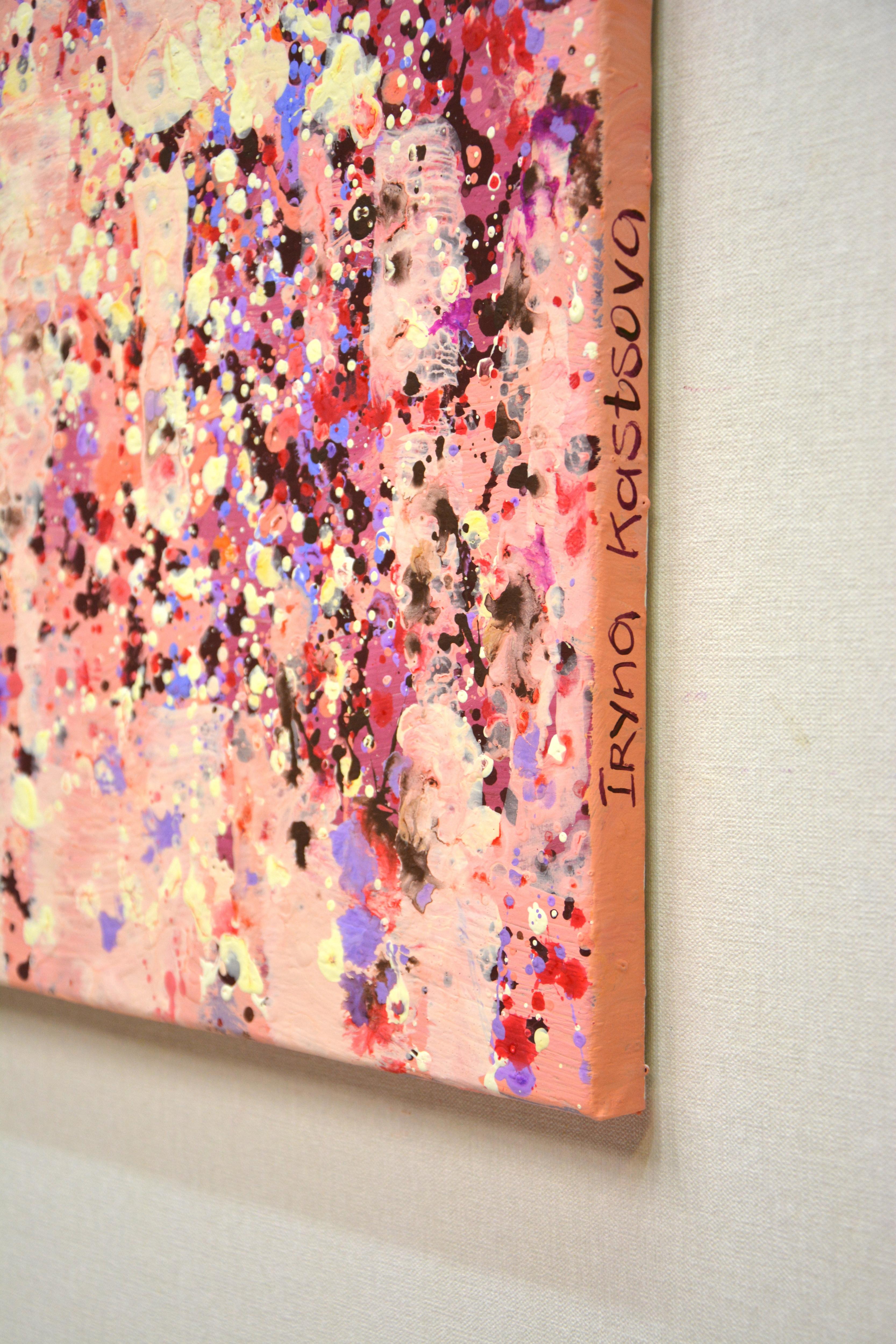 Royal beads - Abstract Expressionist Painting by Iryna Kastsova