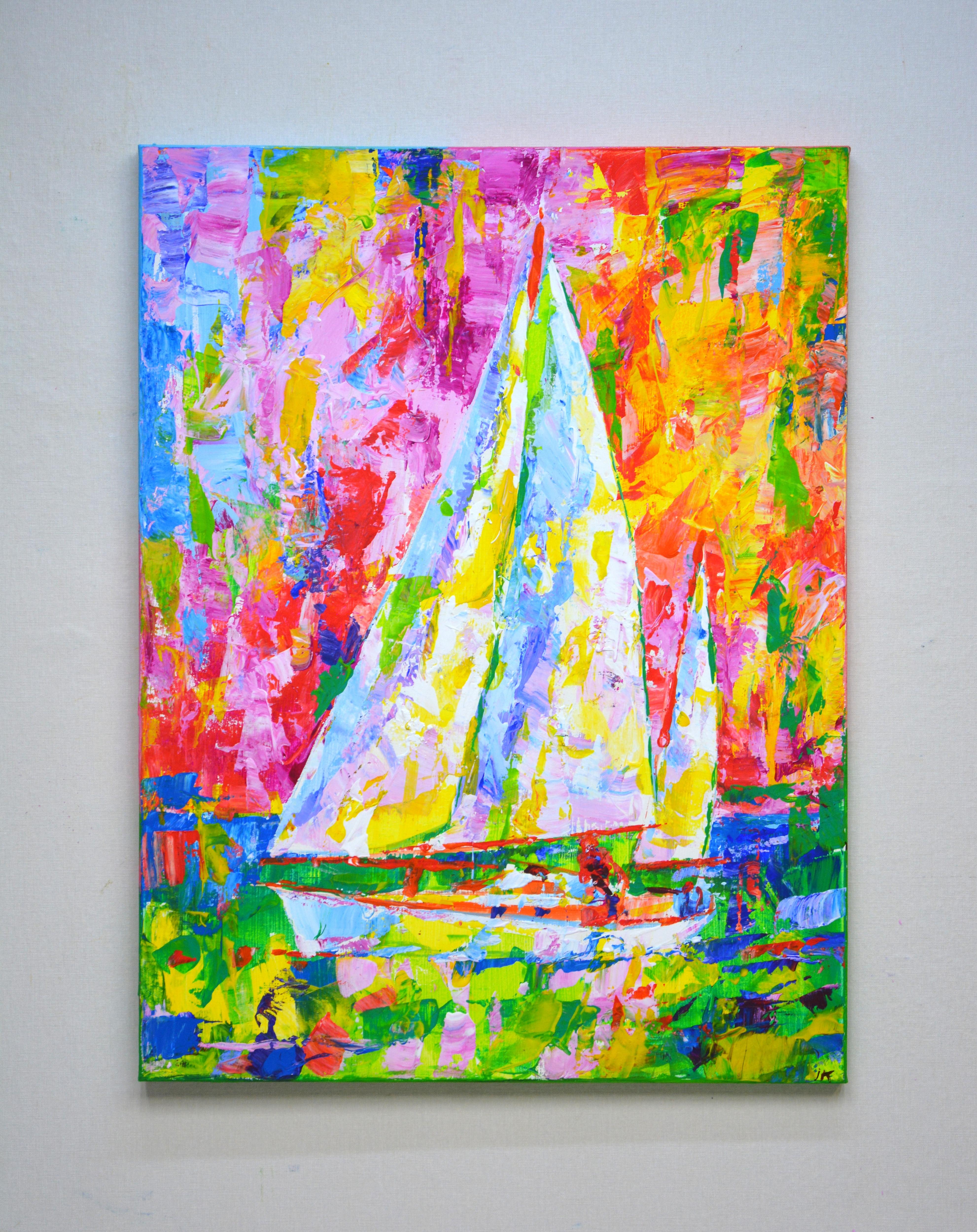 	Sailboat 9. - Painting by Iryna Kastsova