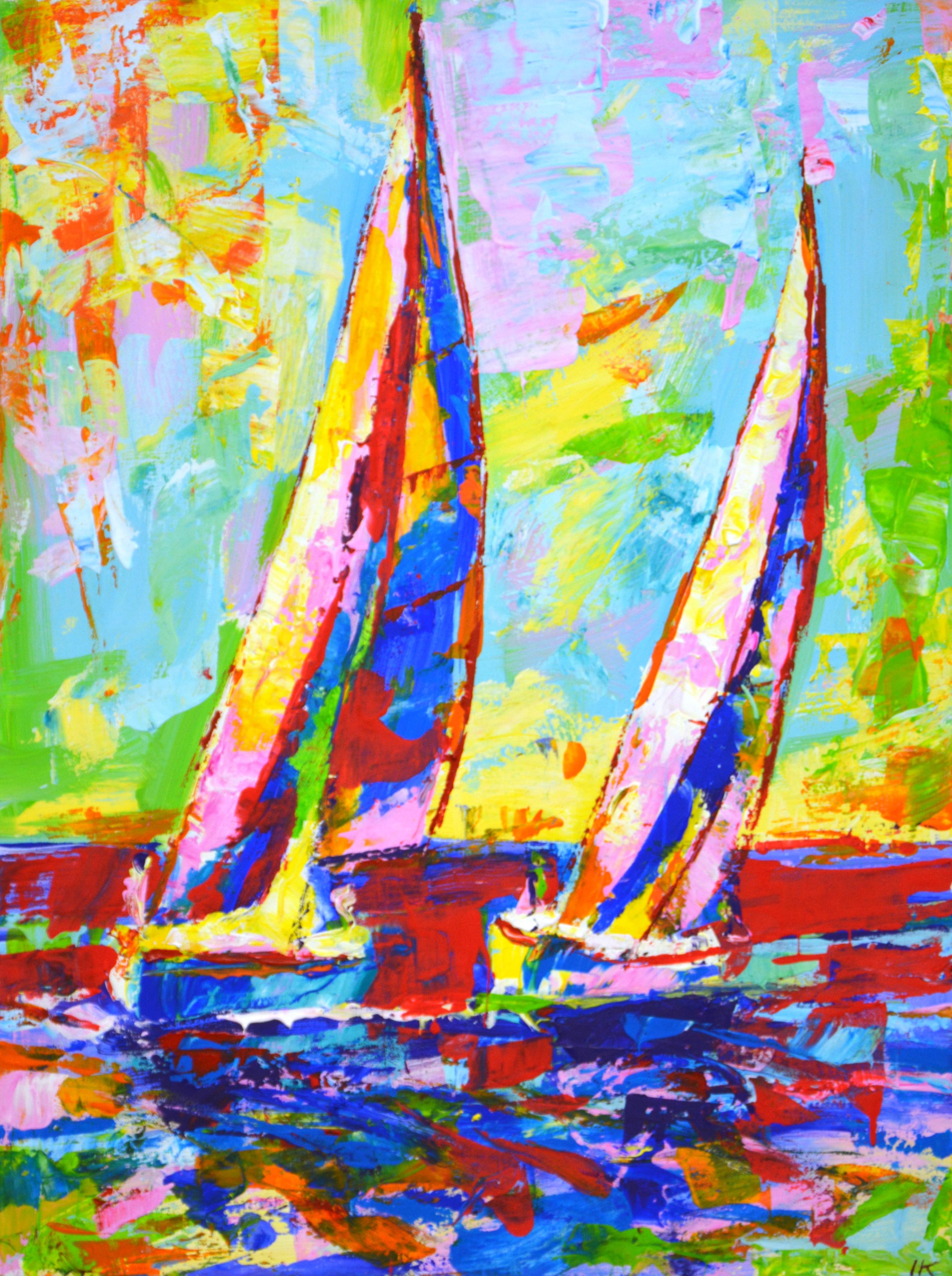 Landscape Painting Iryna Kastsova - Voiliers 2.