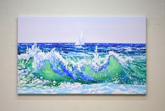 Segelreise., Gemälde, Acryl auf Leinwand