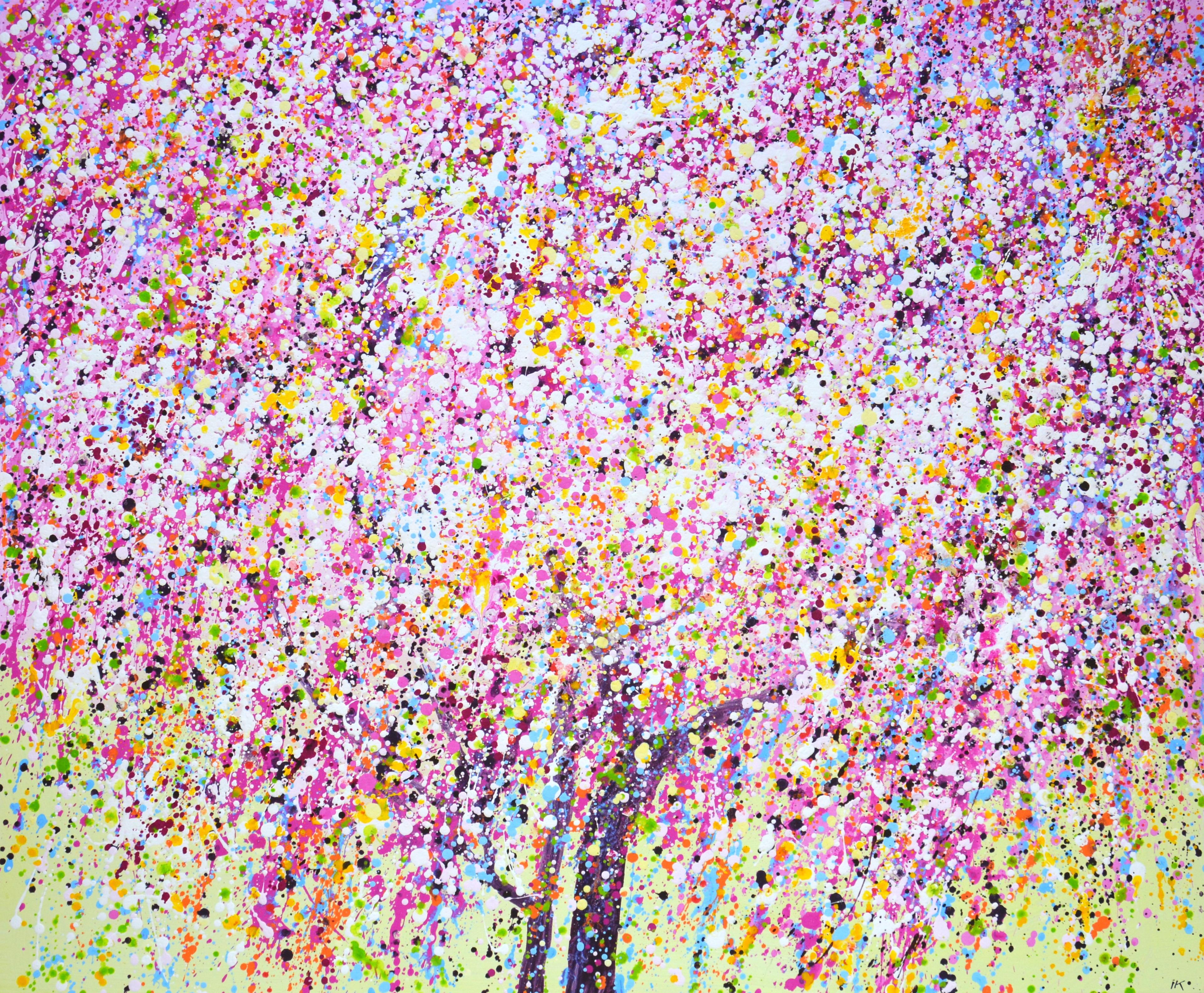 Sakura 2 Quadro astratto colorato per interni di Iryna Kastsova