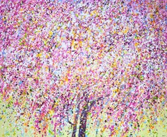 Sakura 2 Quadro astratto colorato per interni di Iryna Kastsova