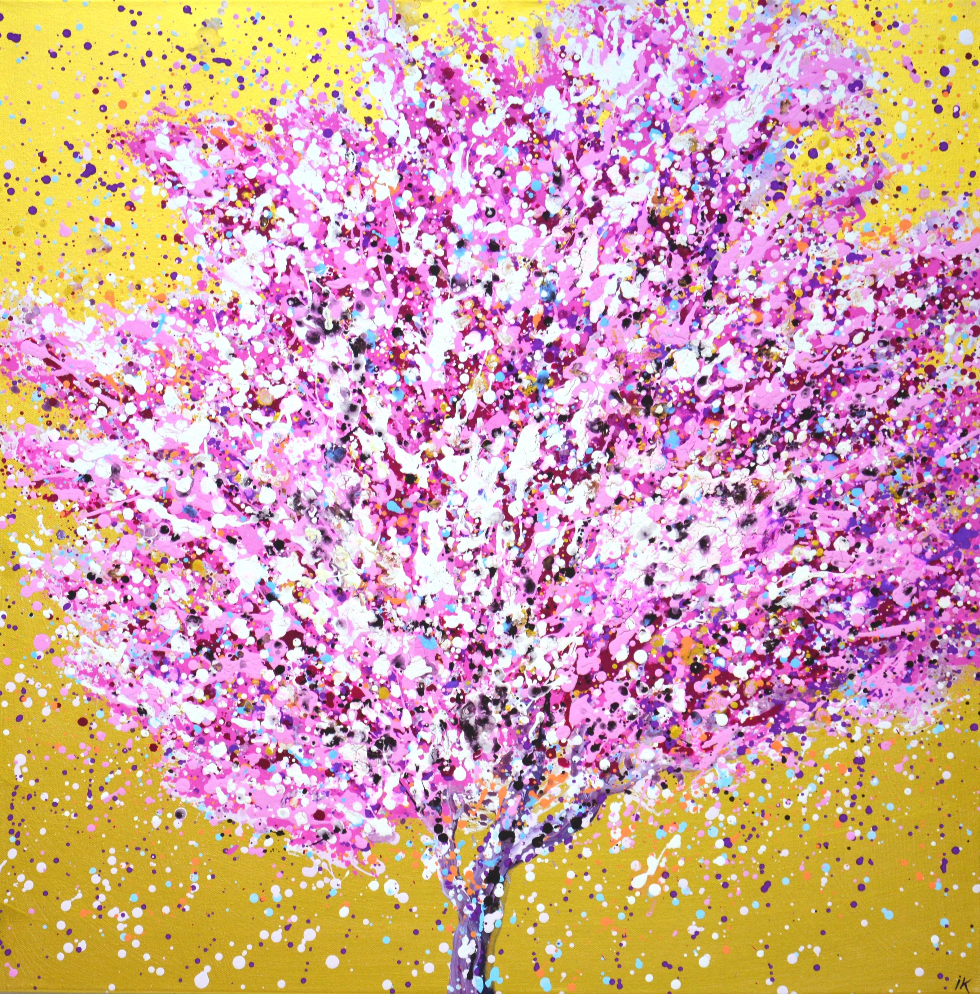 Iryna Kastsova Interior Painting - 		Sakura cherry blossoms 2.