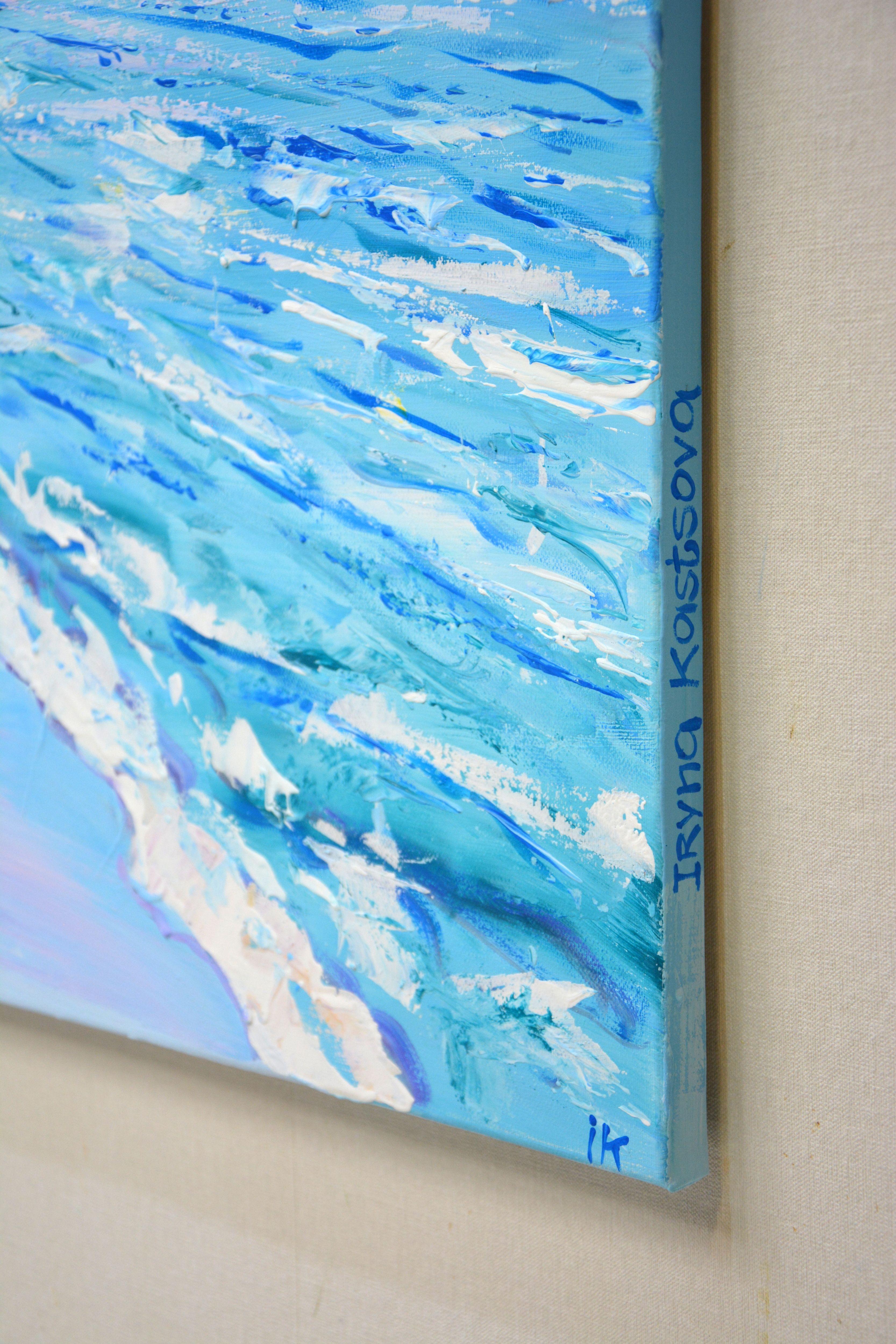 San Diego Beach (California), Painting, Acrylic on Canvas For Sale 2