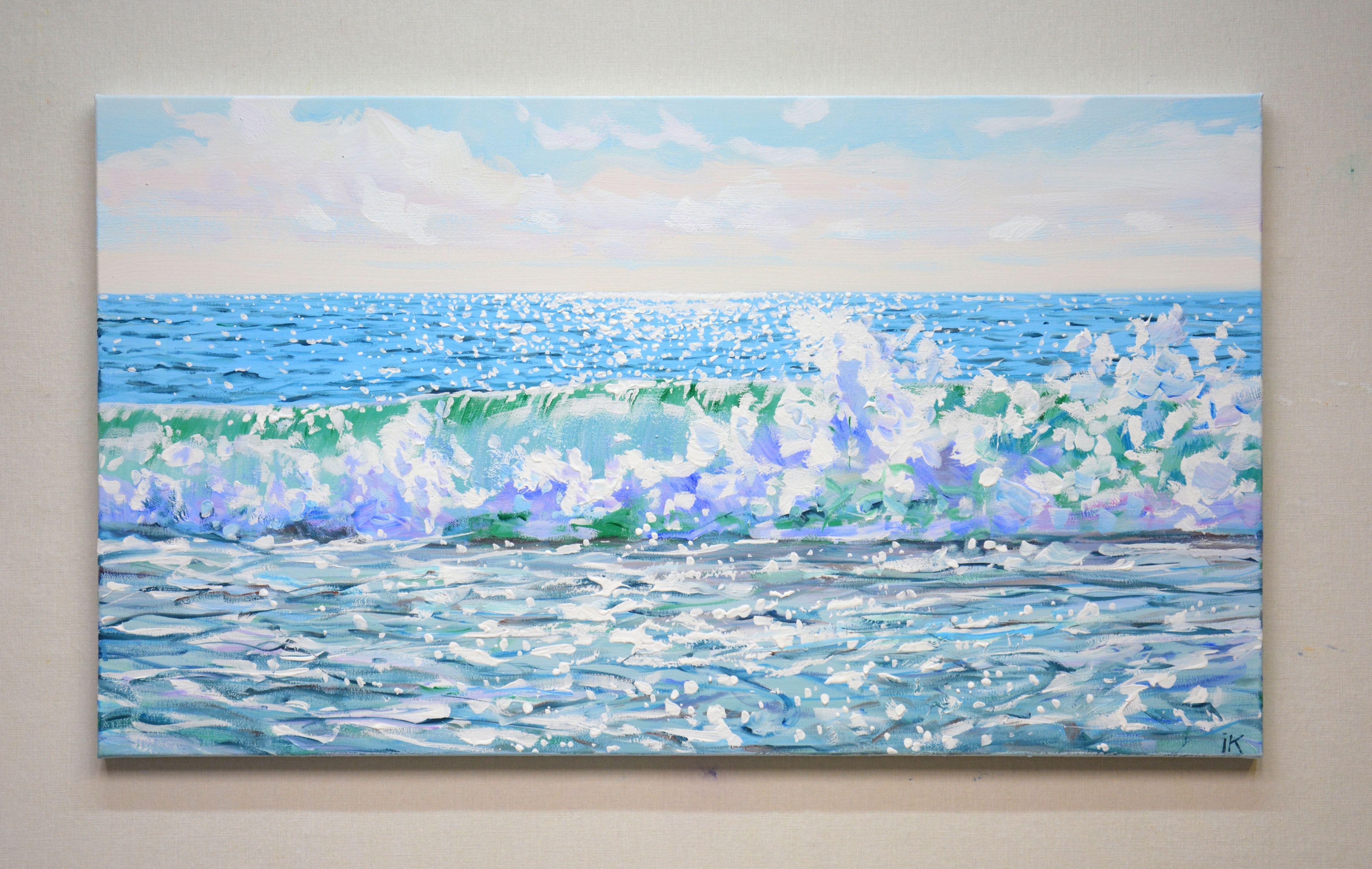 Bliss des mers, peinture, acrylique sur toile - Réalisme Painting par Iryna Kastsova
