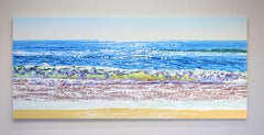 Sea. Glare. Beach., Painting, Acrylic on Canvas