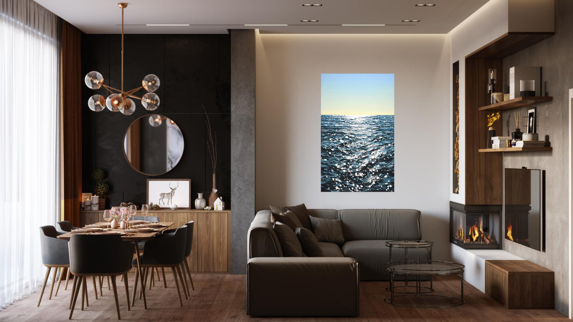 Meer. Light 100, Original Acrylgemälde von Iryna Kastsova im Angebot 6