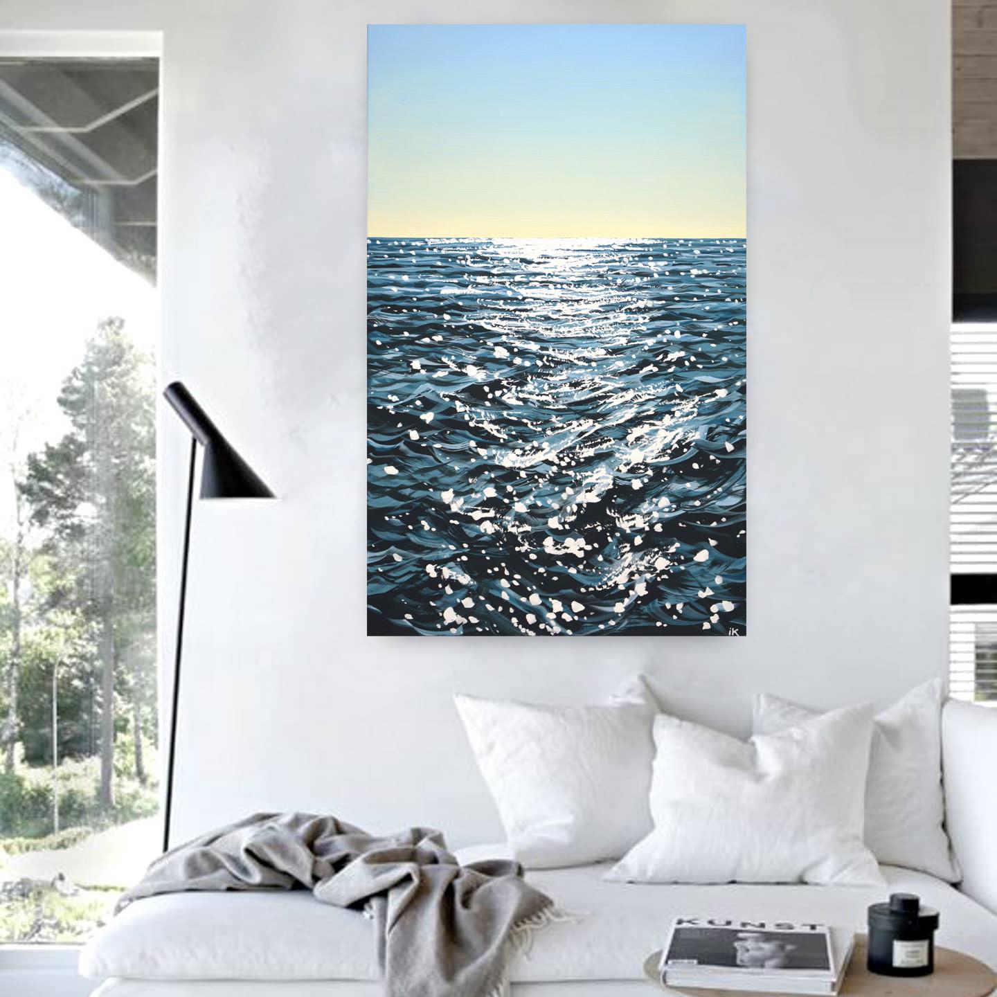 Meer. Light 100, Original Acrylgemälde von Iryna Kastsova im Angebot 7