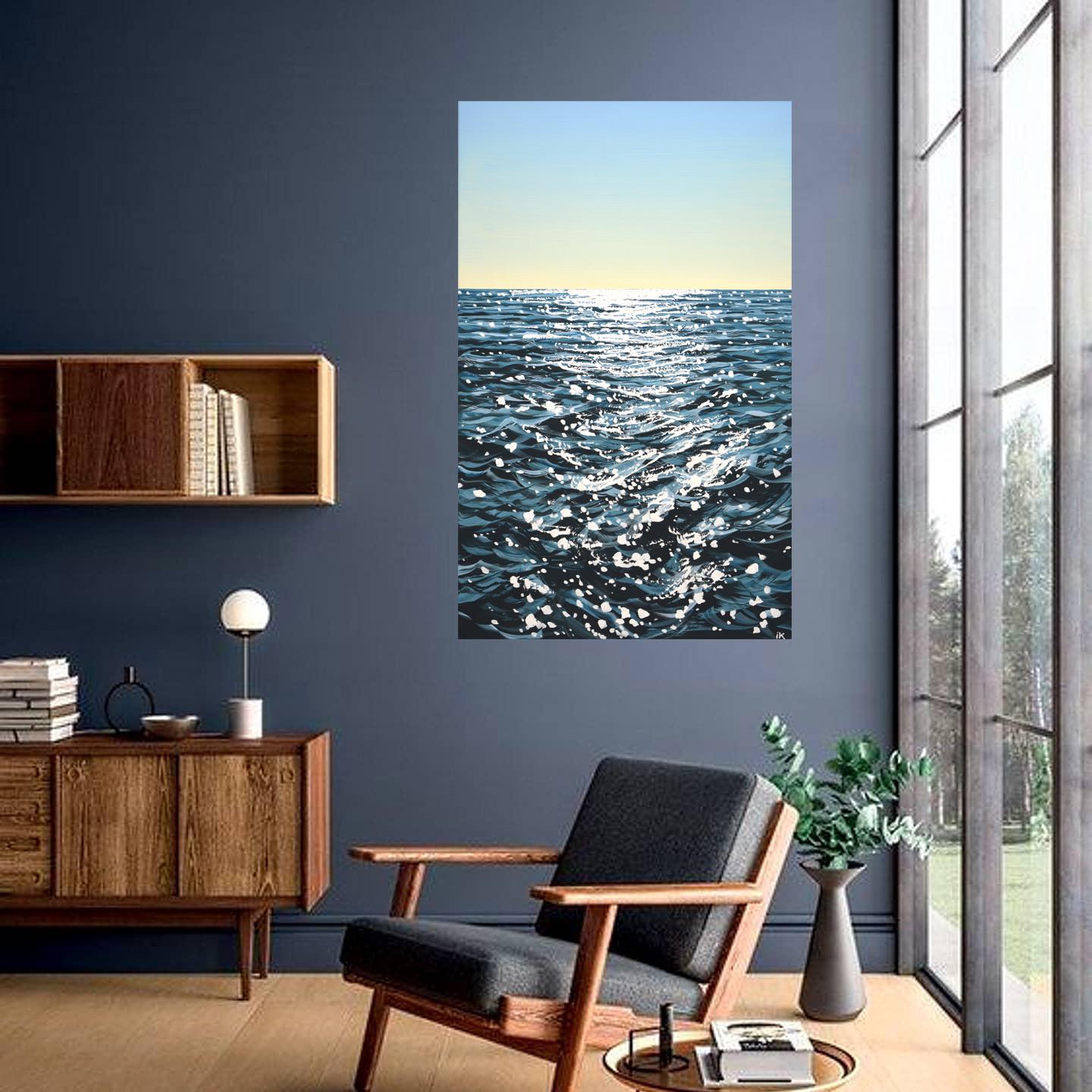 Meer. Light 100, Original Acrylgemälde von Iryna Kastsova im Angebot 8