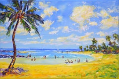 Sea, palm tree, beach - Copy