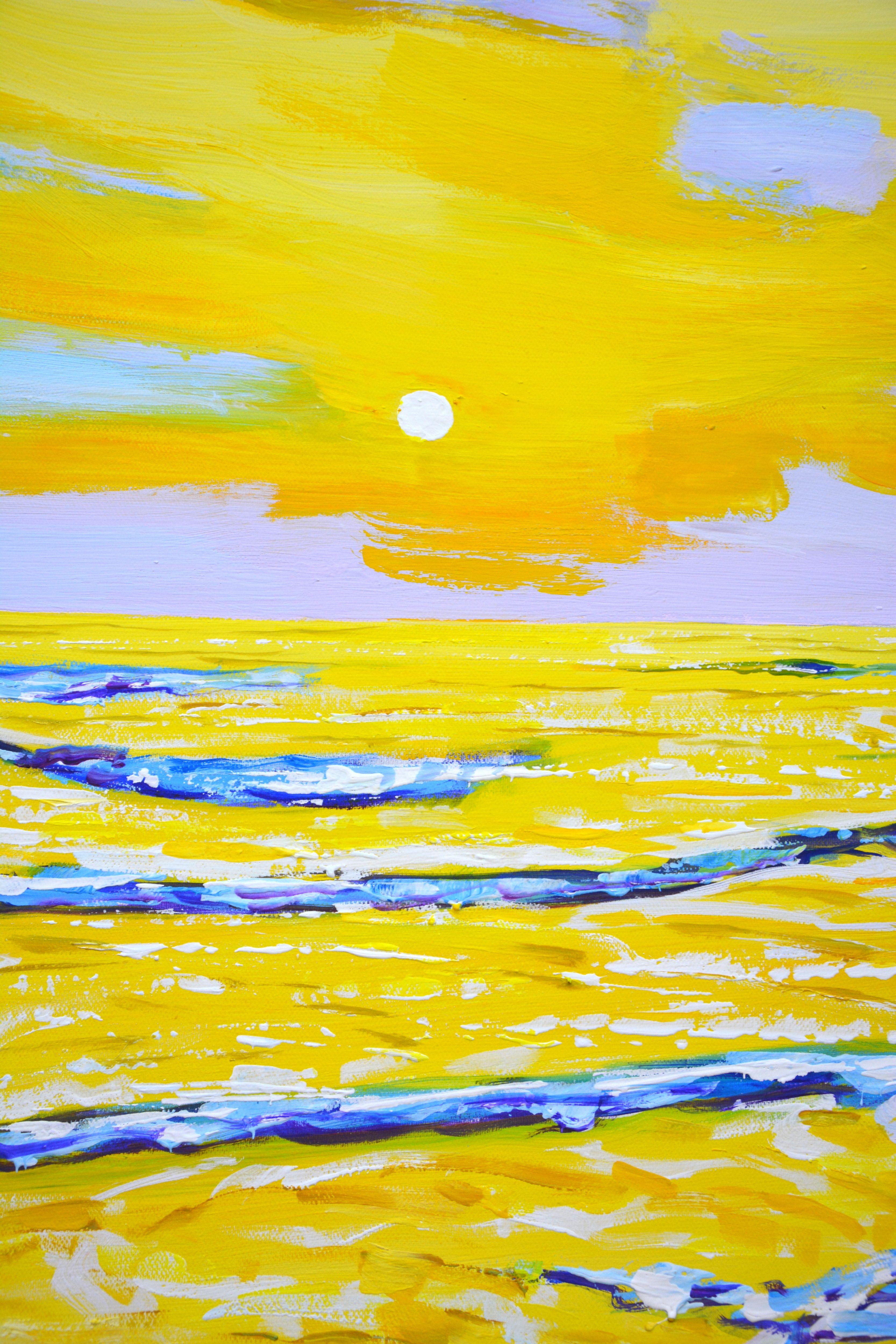 Sea. Sunset., Painting, Acrylic on Canvas For Sale 2