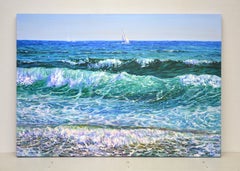 Sea. The waves., Painting, Oil on Canvas