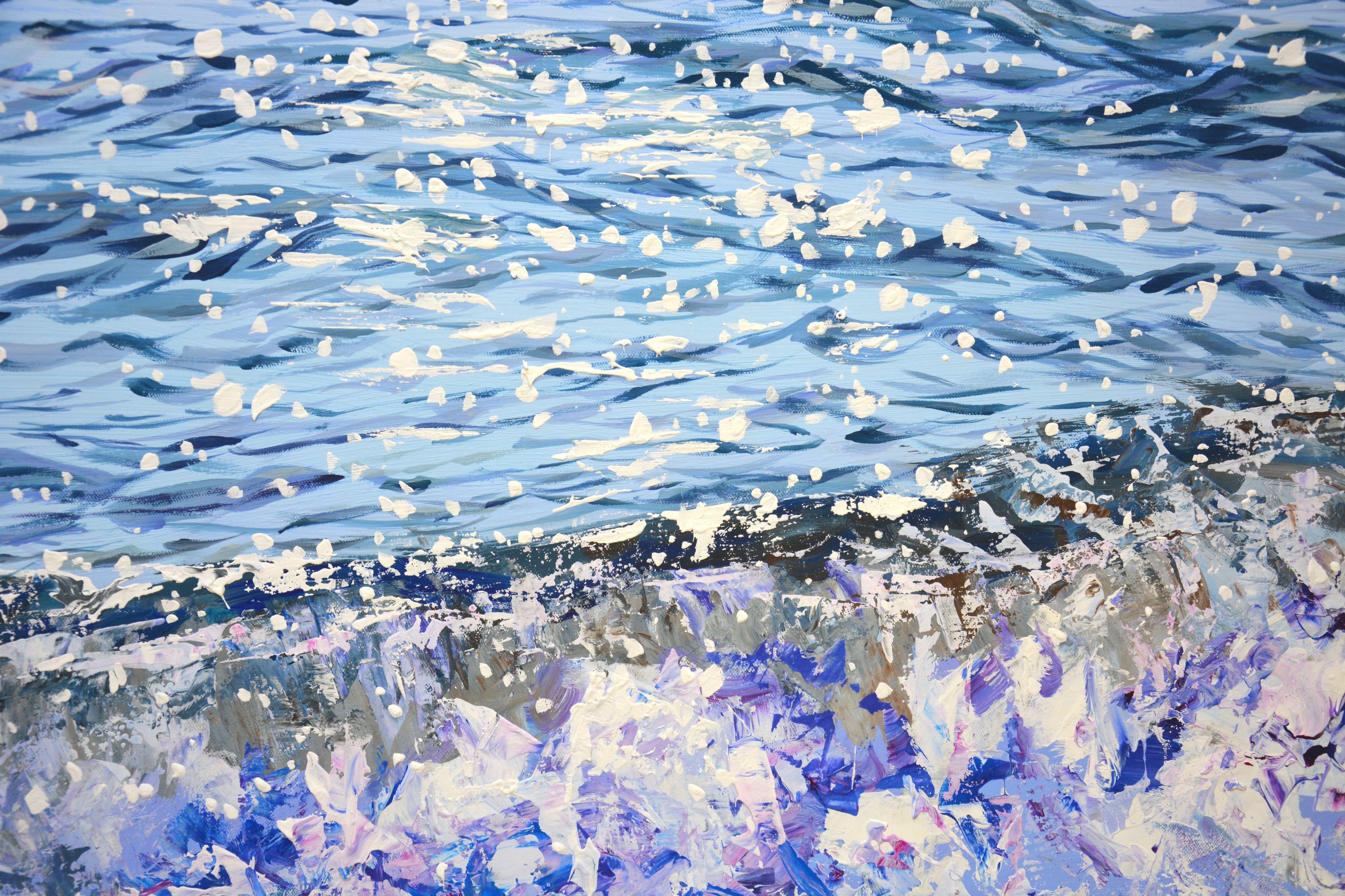 Sea. Waves. Glare., Painting, Acrylic on Canvas For Sale 3