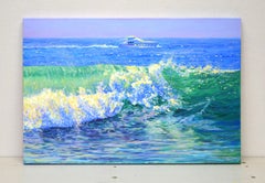 Sea. Yacht., Painting, Oil on Canvas