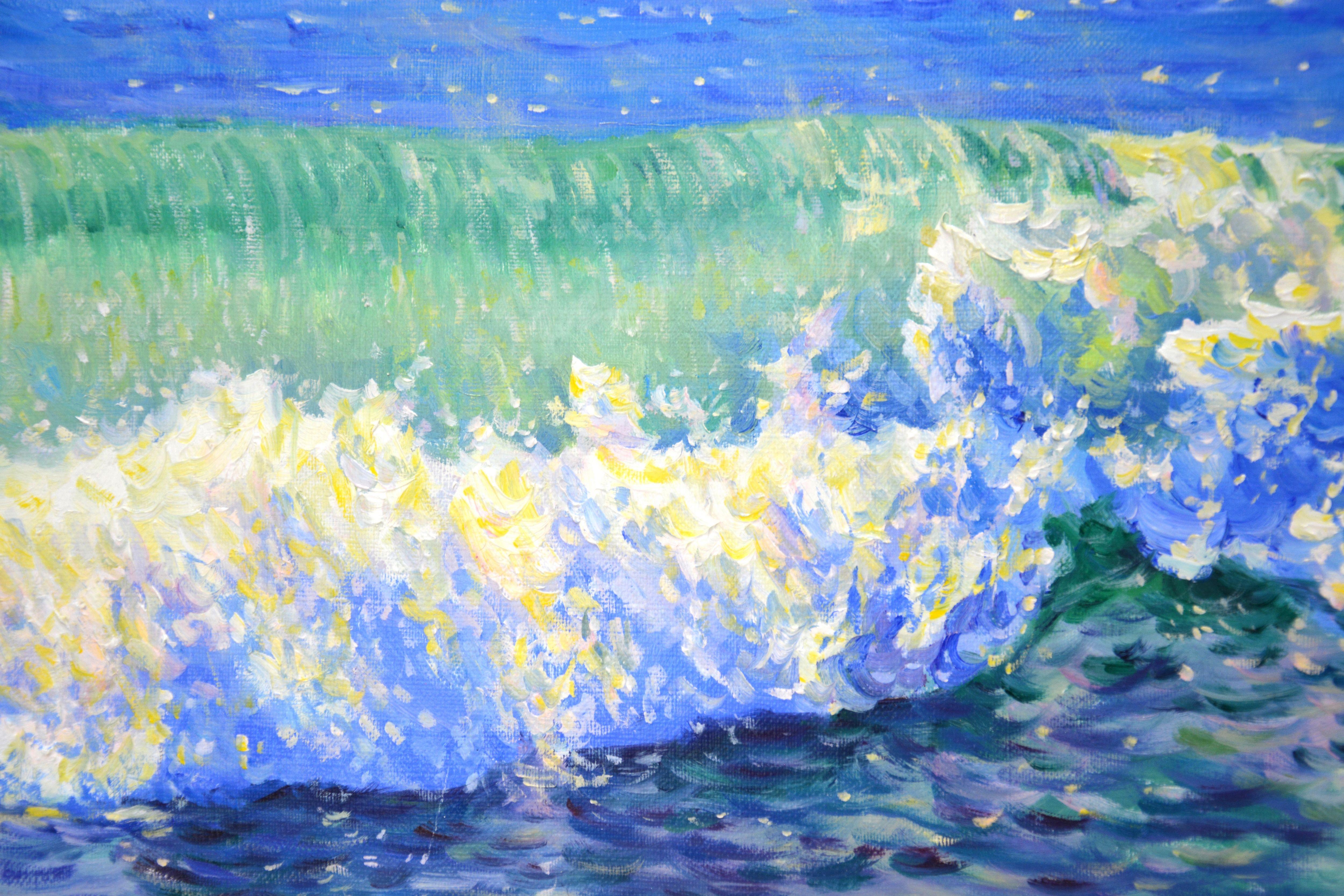 Sea. Yacht., Painting, Oil on Canvas 3