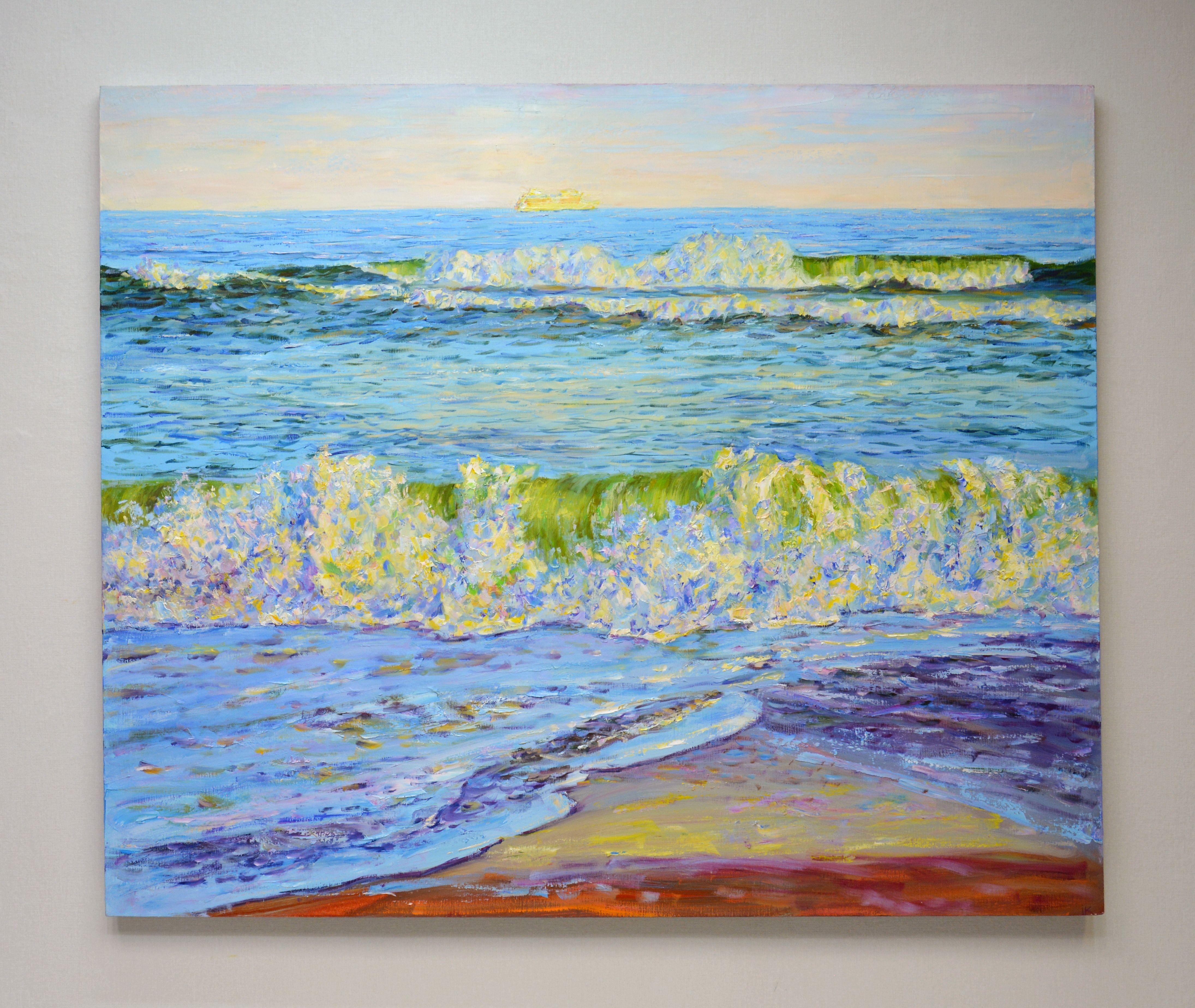 Seascape, Painting, Oil on Canvas For Sale 1