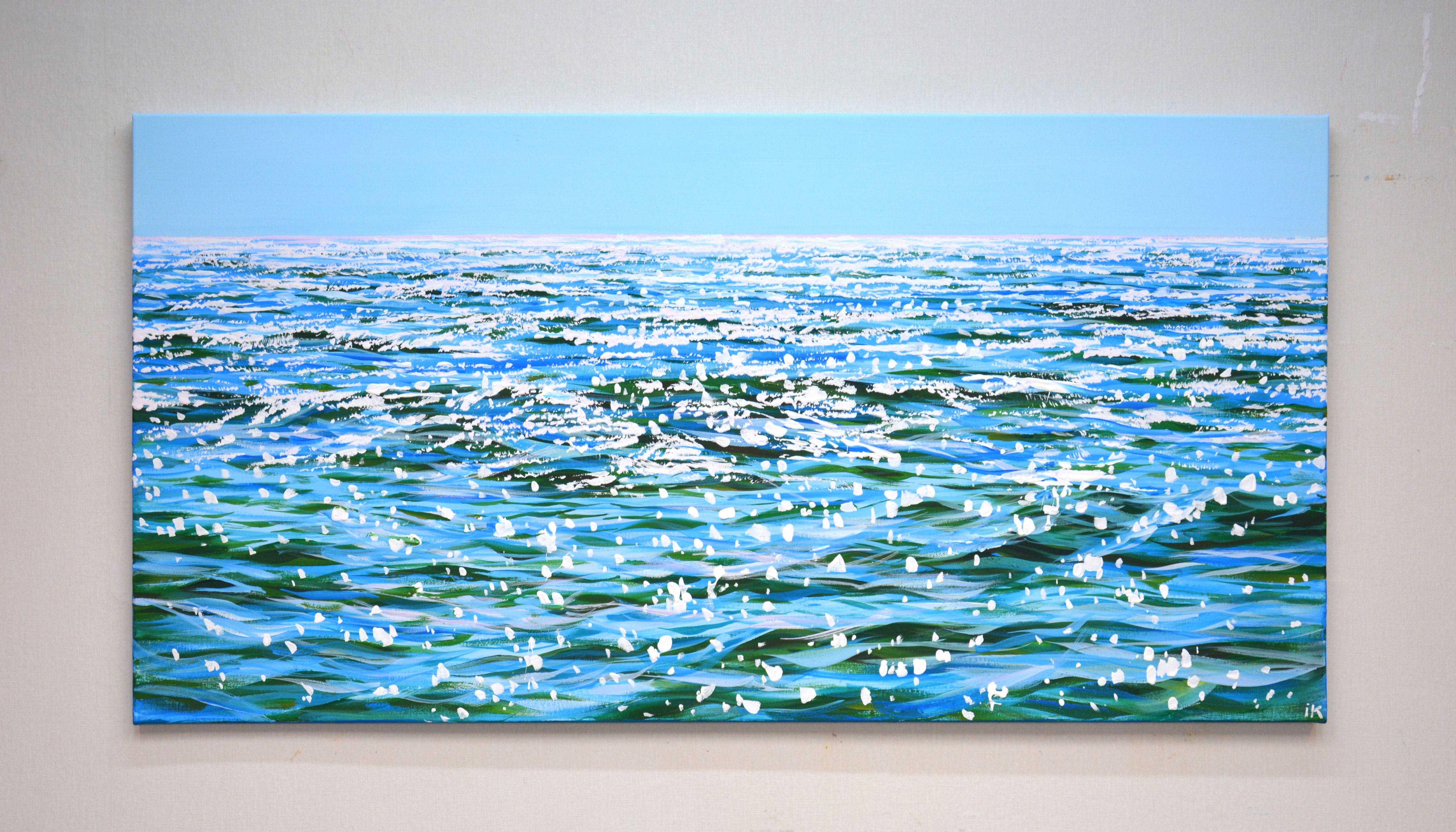 Shining horizon., Painting, Acrylic on Canvas For Sale 1
