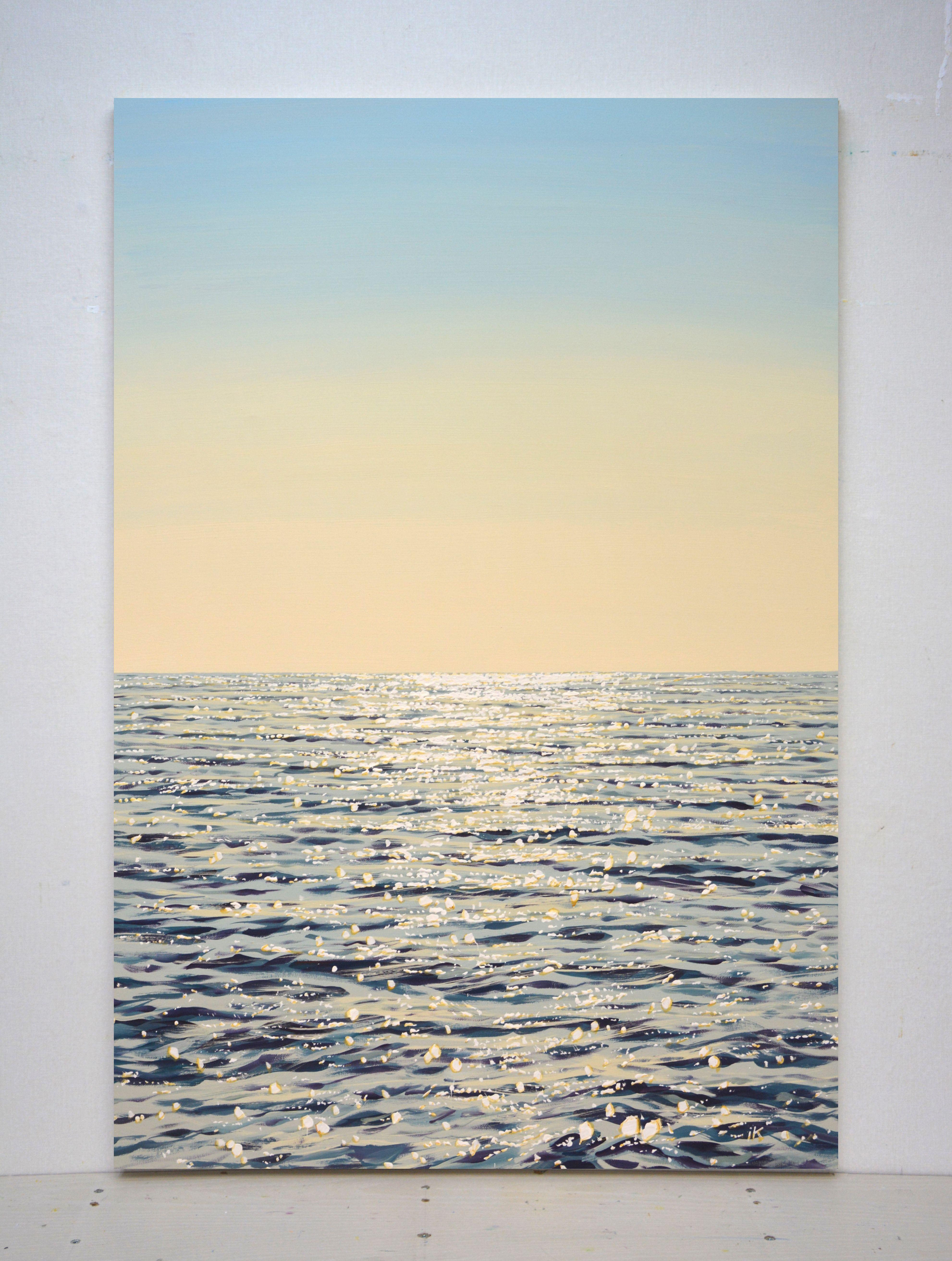 Silber des Ozeans 2., Gemälde, Acryl auf Leinwand (Fotorealismus), Painting, von Iryna Kastsova