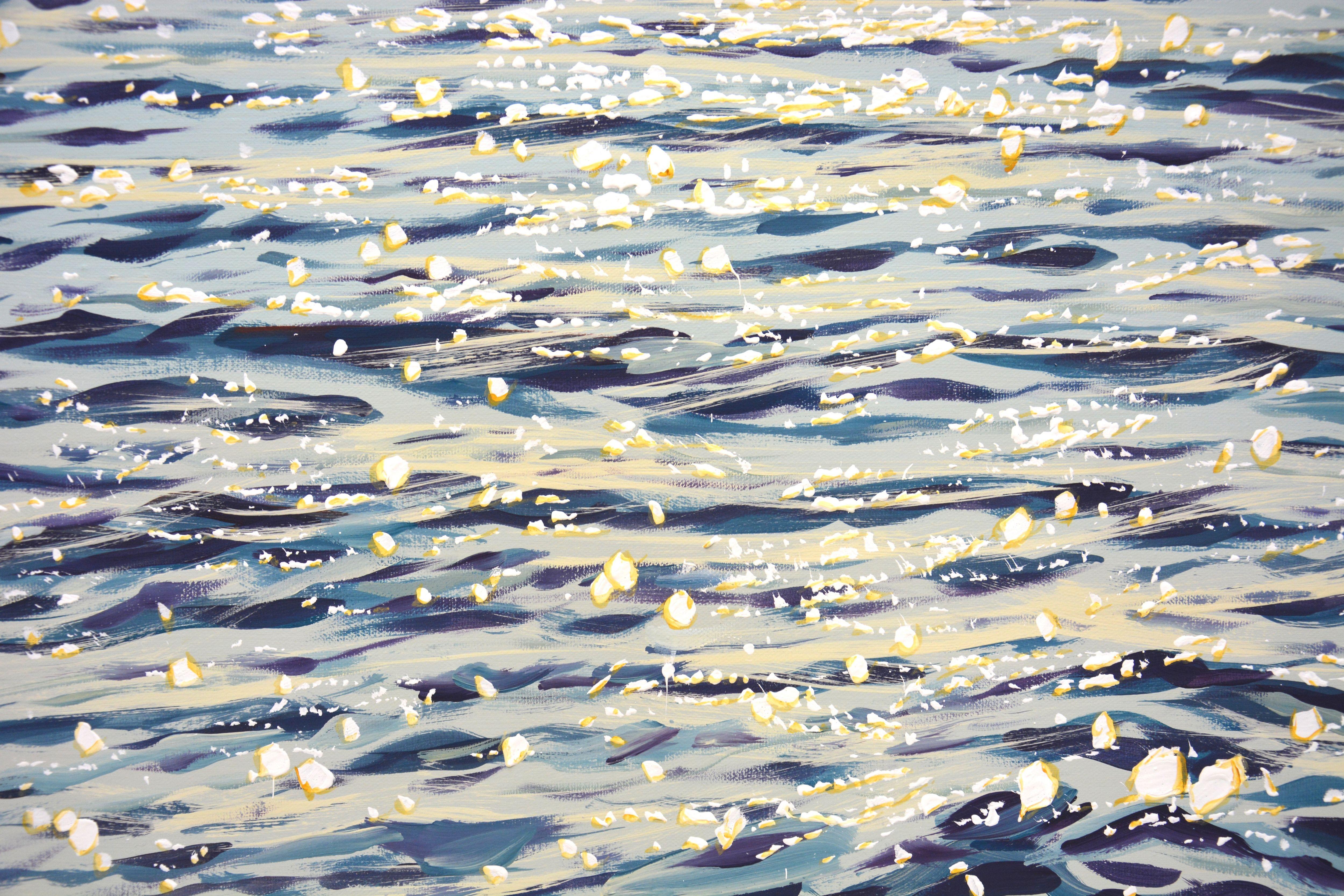 Silver of the ocean 2., Painting, Acrylic on Canvas For Sale 3