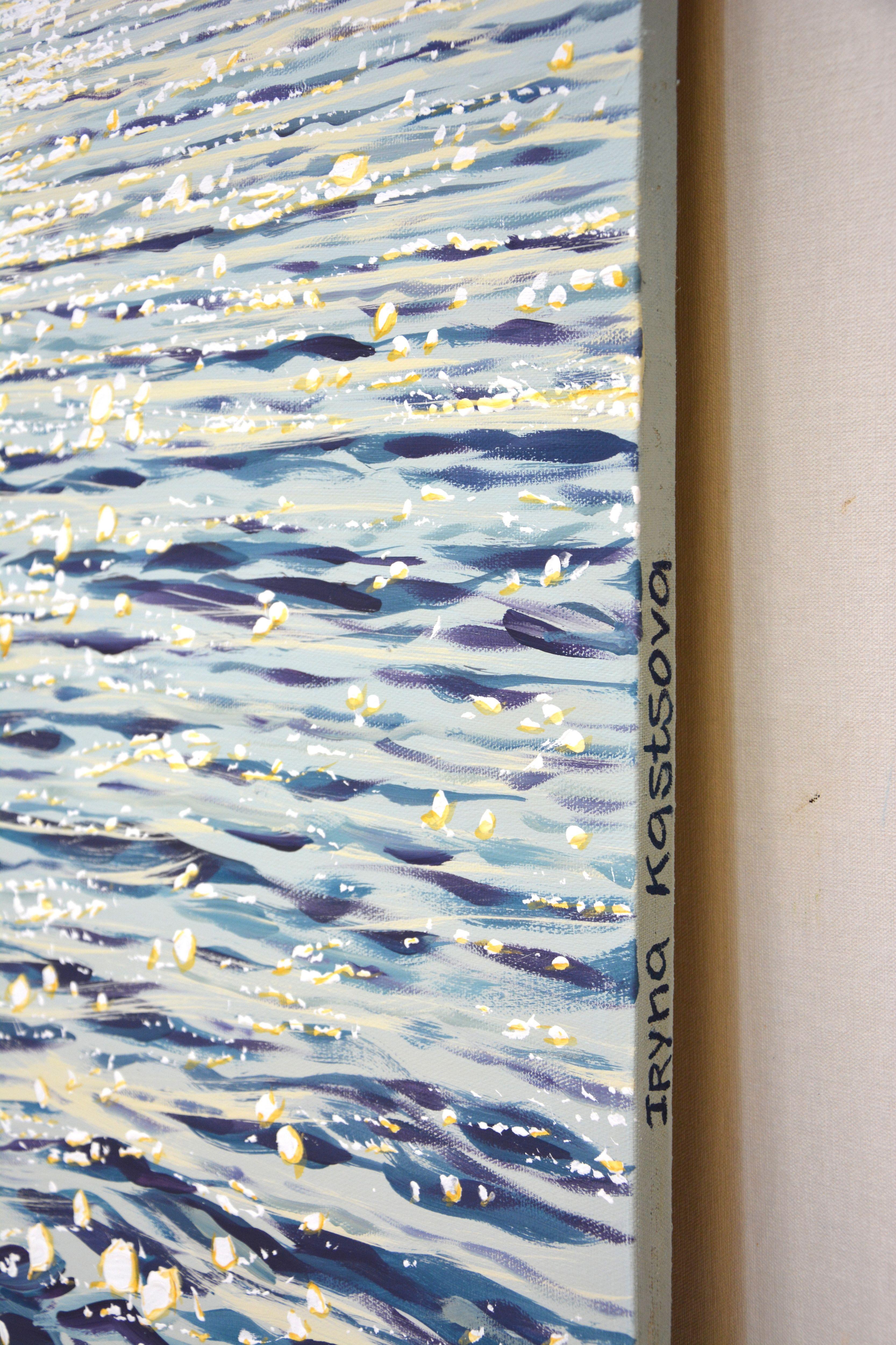 Silver of the ocean 2., Painting, Acrylic on Canvas For Sale 4