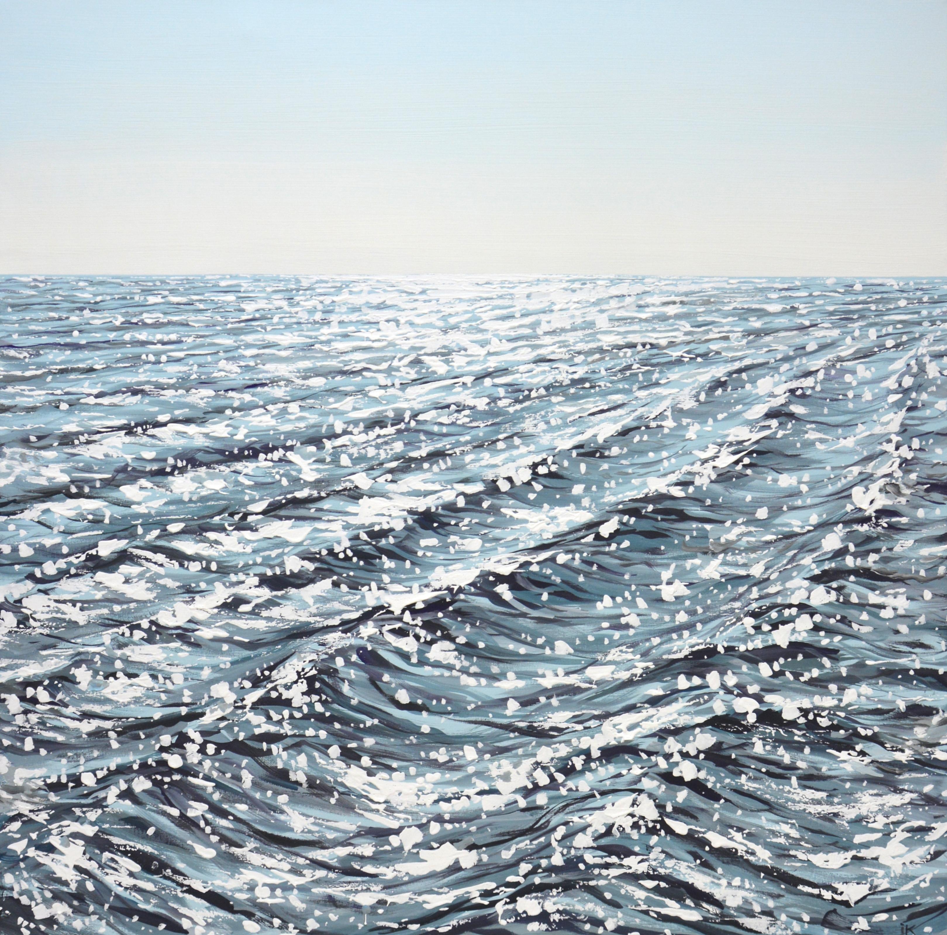 Iryna Kastsova Interior Painting - Silver of the ocean 3.