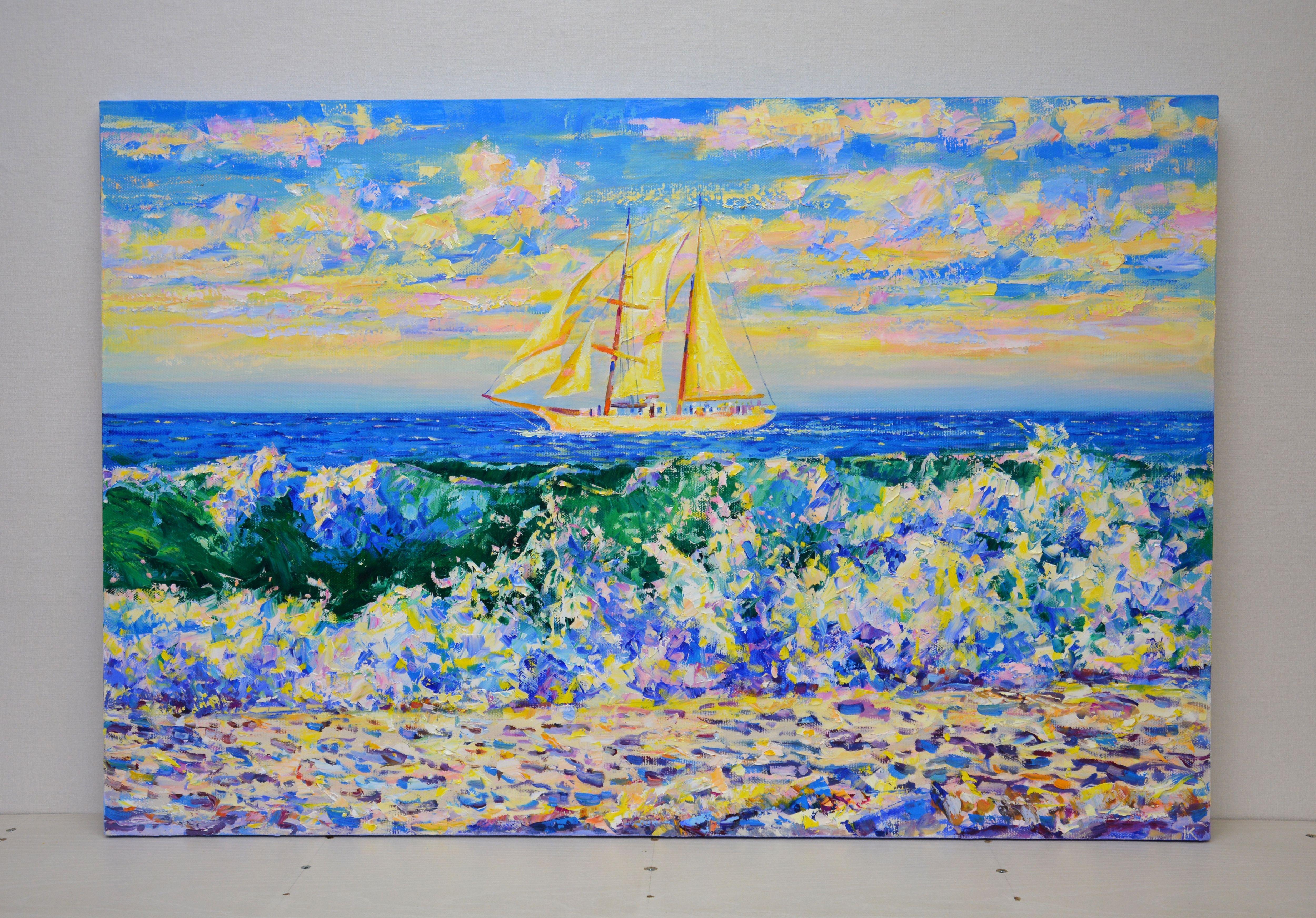 Solar mosaic, Painting, Oil on Canvas For Sale 1