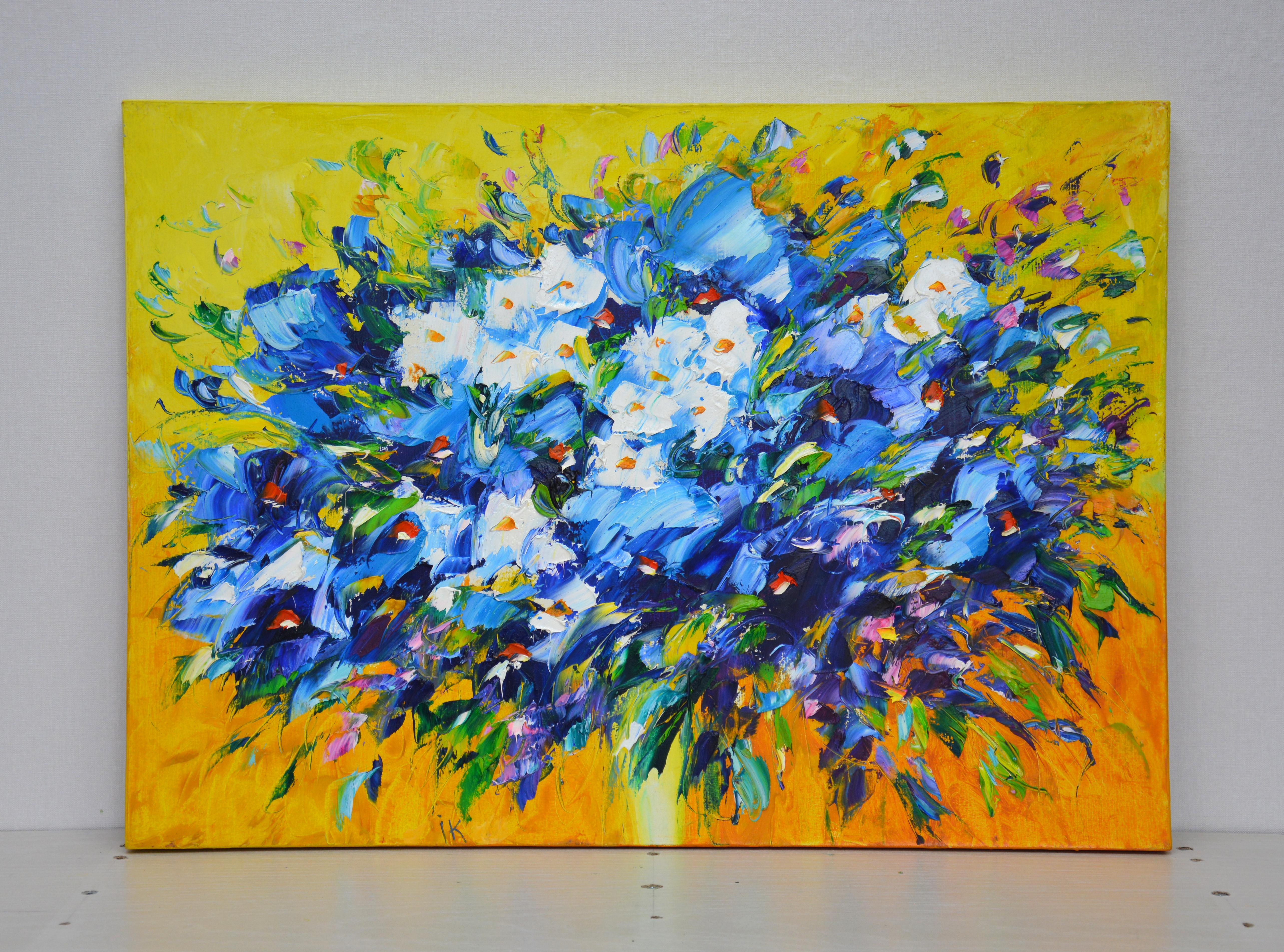 Frühlingsstrauß – Painting von Iryna Kastsova