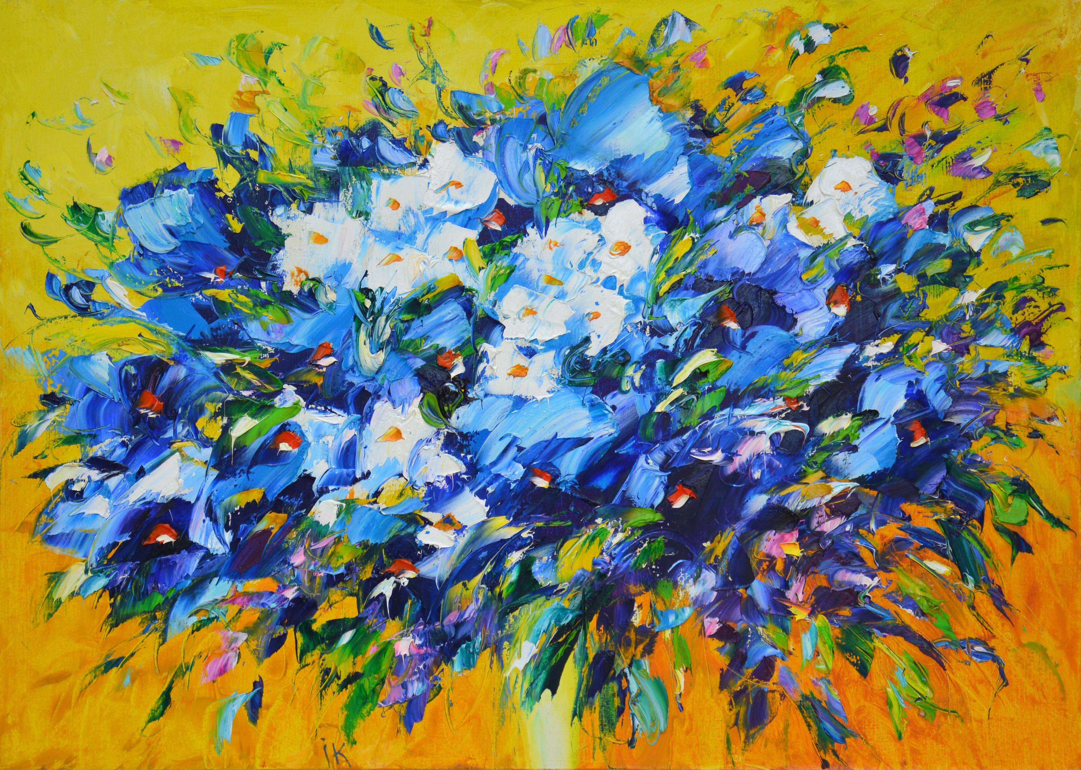 Iryna Kastsova Interior Painting – Frühlingsstrauß
