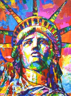 Statue of Liberty 2, Painting, Acrylic on Canvas