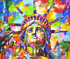 Statue of Liberty 3., Painting, Acrylic on Canvas