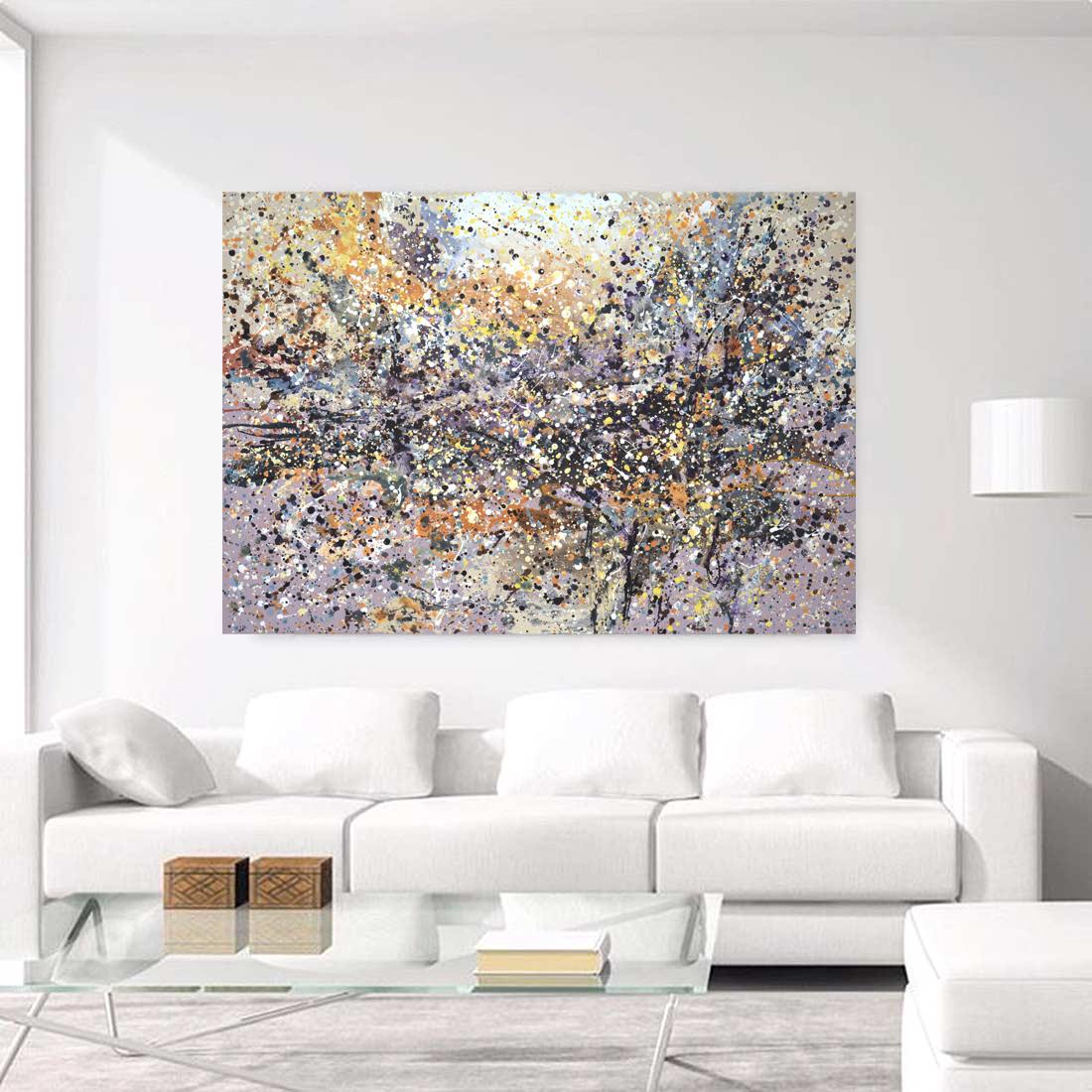 Paysage subjectif 3 Peinture abstraite intérieure acrylique d'Iryna Kastsova en vente 9