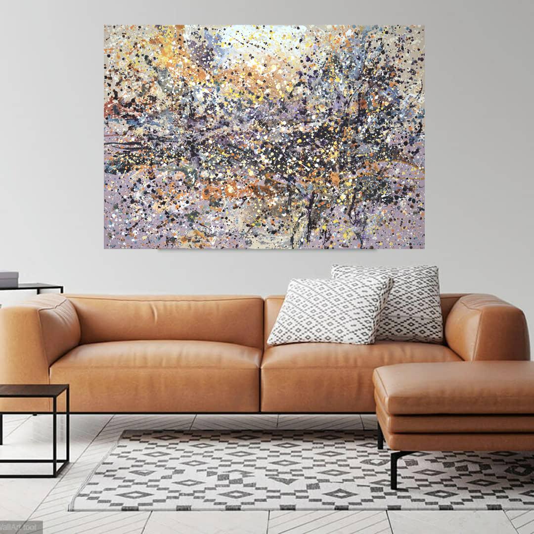 Paysage subjectif 3 Peinture abstraite intérieure acrylique d'Iryna Kastsova en vente 11