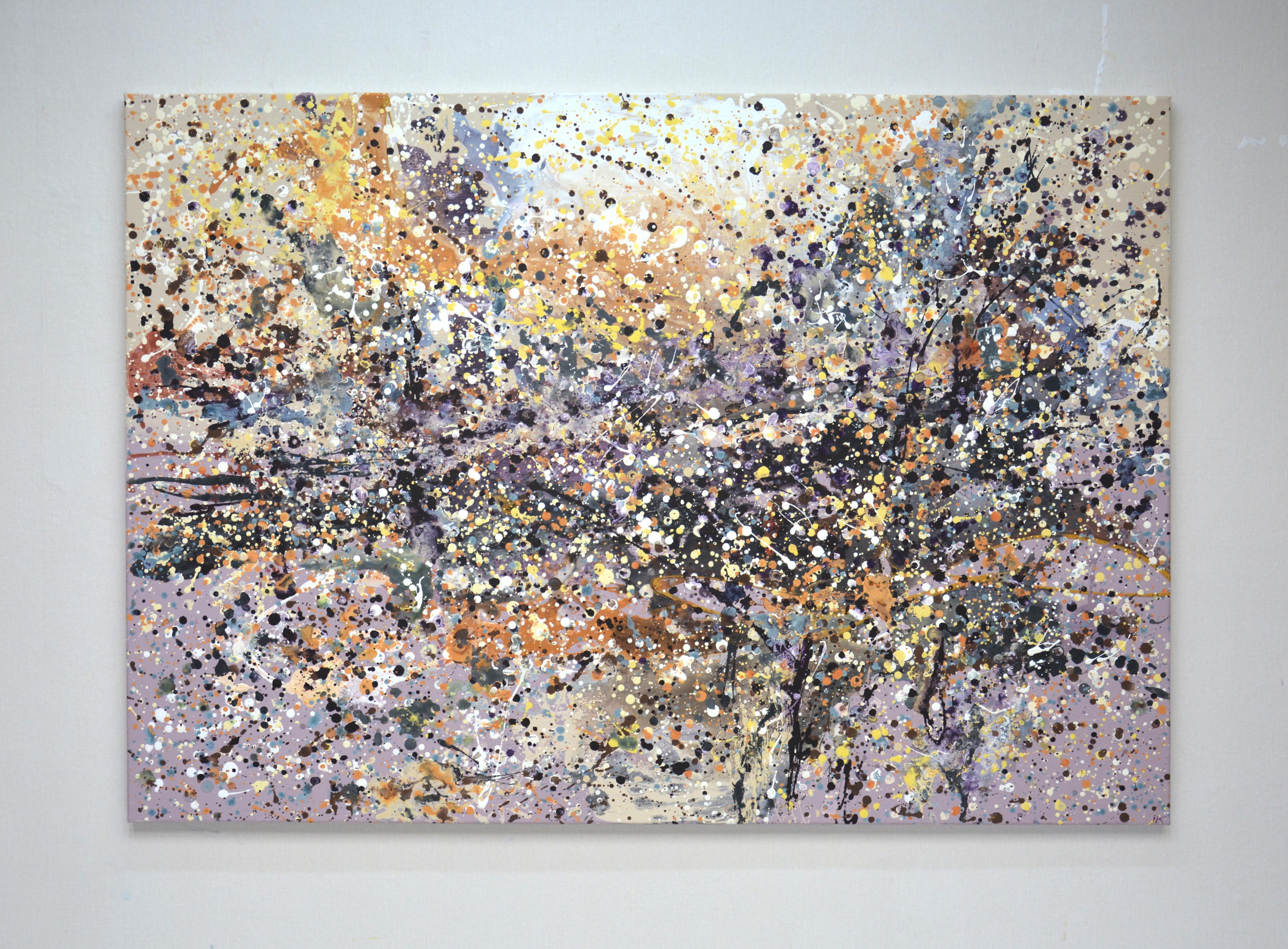 Paysage subjectif 3 Peinture abstraite intérieure acrylique d'Iryna Kastsova en vente 1