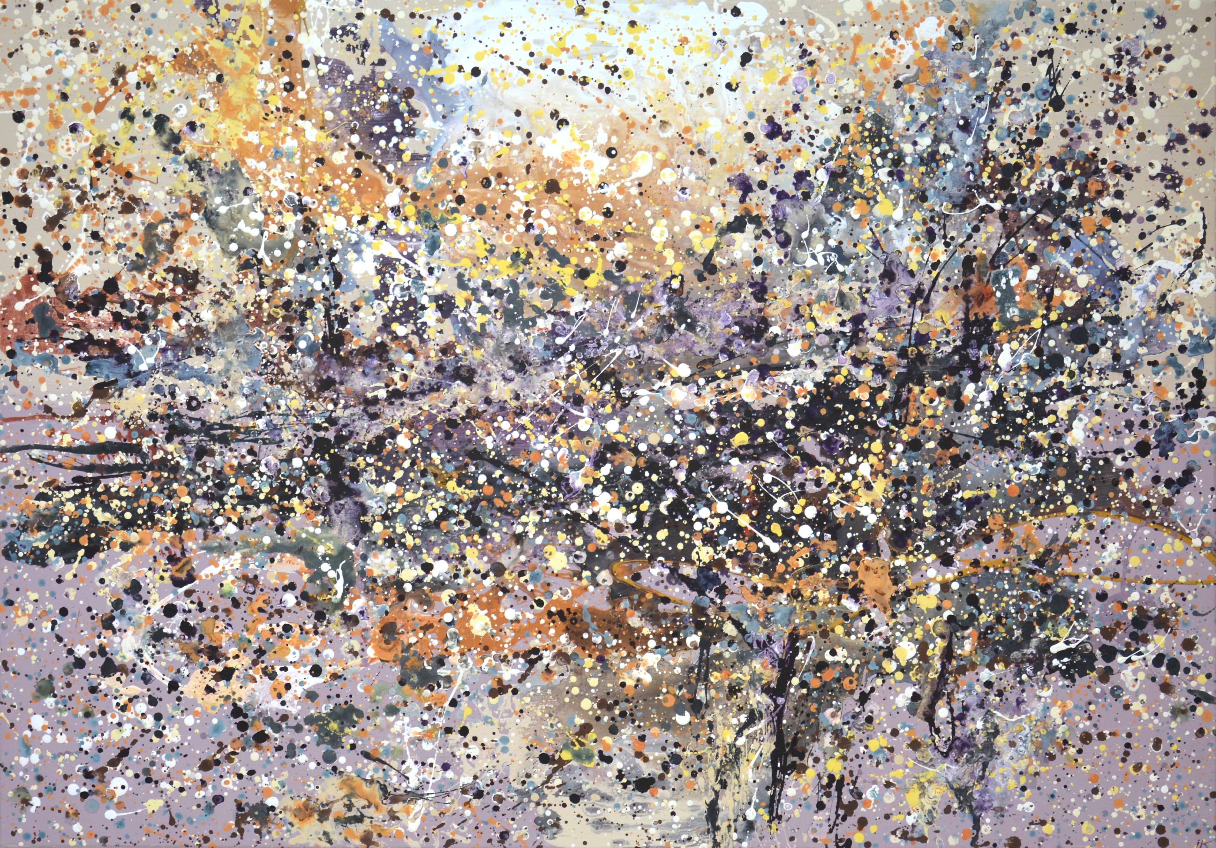 Subjective landscape 3 Acrylic Interior Abstract Painting by Iryna Kastsova