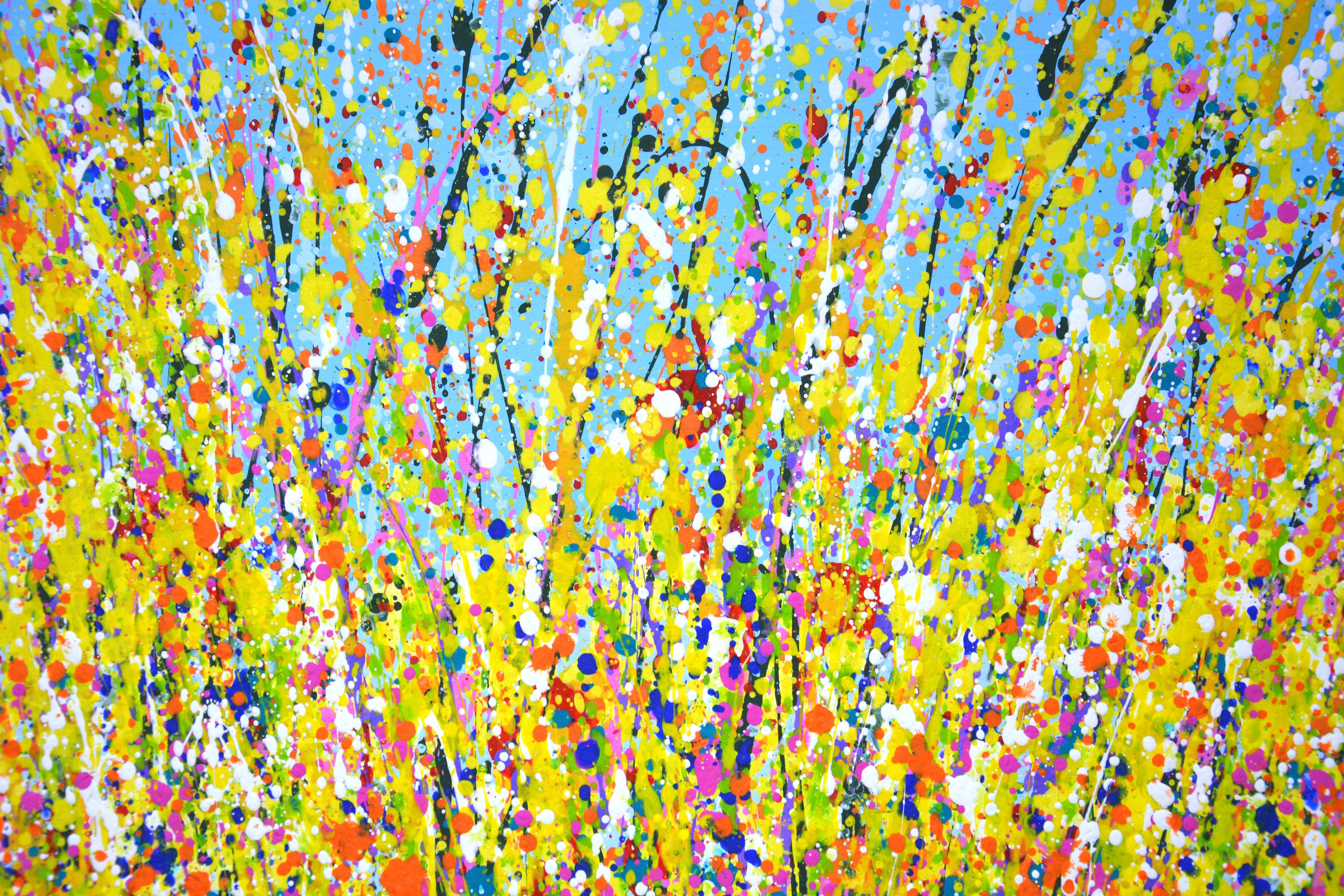 Giorno d'estate 23 - Pittura acrilica astratta vibrante (60x80 cm)

Porta la bellezza della natura nel tuo spazio con Golden Meadow, un'opera d'arte astratta in acrilico dipinta a mano che cattura l'essenza vibrante di un campo fiorito immerso nella