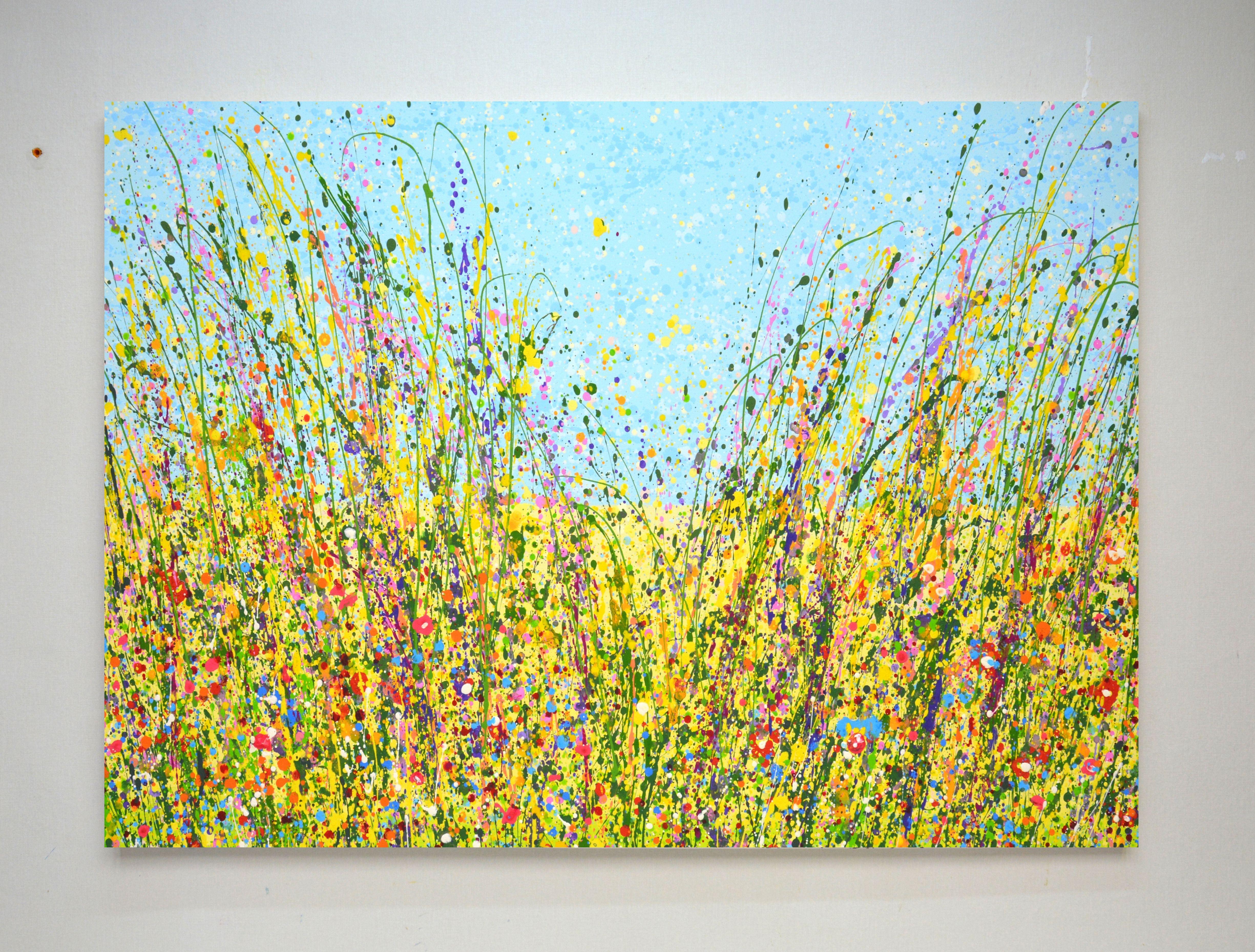 Summer. Flowers. Herbs., Painting, Acrylic on Canvas For Sale 1