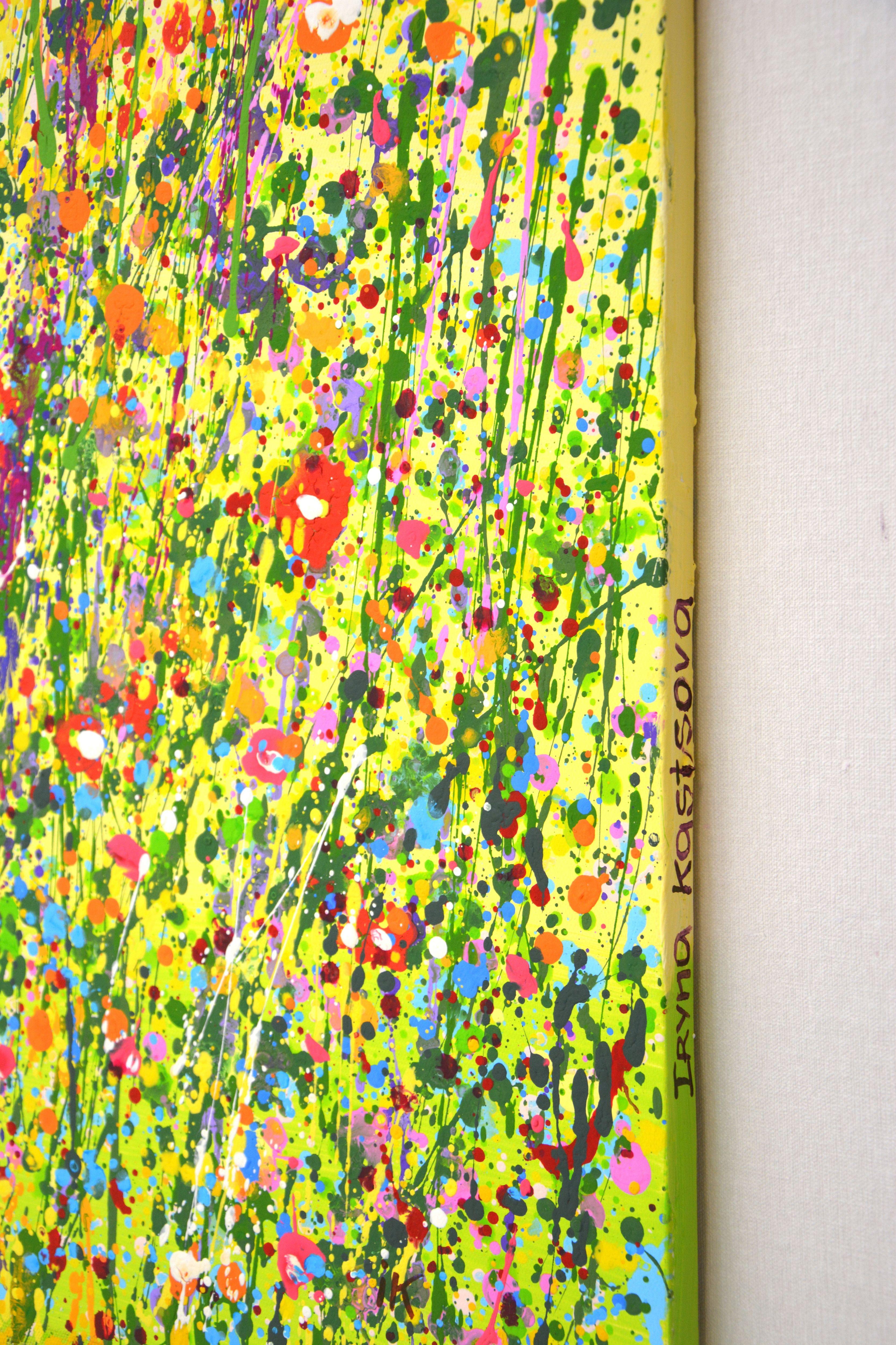 Summer. Flowers. Herbs., Painting, Acrylic on Canvas For Sale 3