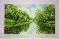 Summer landscape, Painting, Oil on Canvas